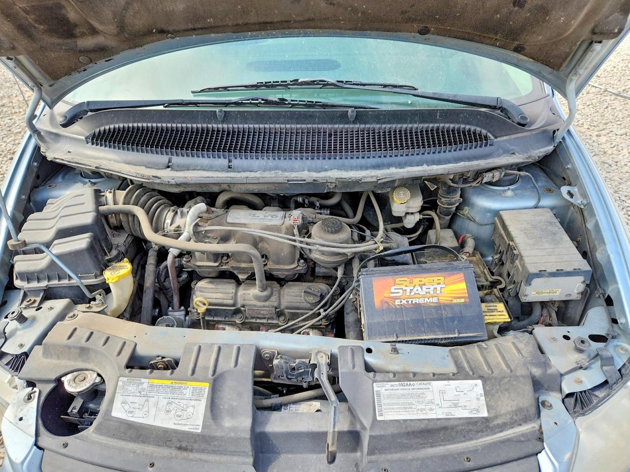2006 Dodge Grand Caravan Sxt Blue vin: 2D4GP44L96R811156