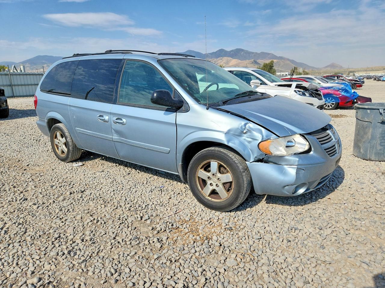 2006 Dodge Grand Caravan Sxt Blue vin: 2D4GP44L96R811156