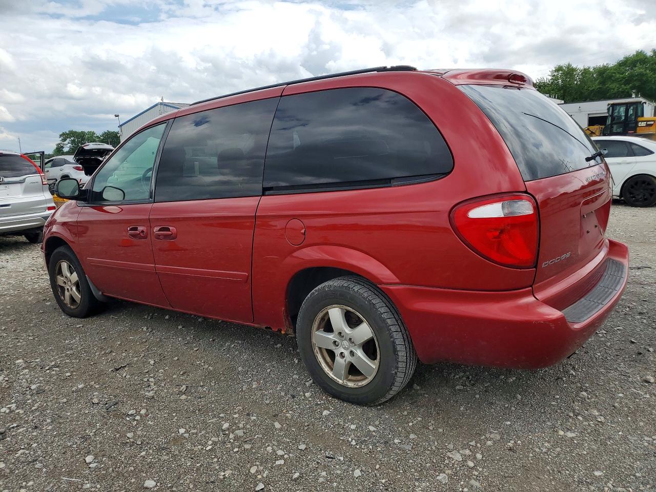 2006 Dodge Grand Caravan Sxt Red vin: 2D4GP44L96R835487