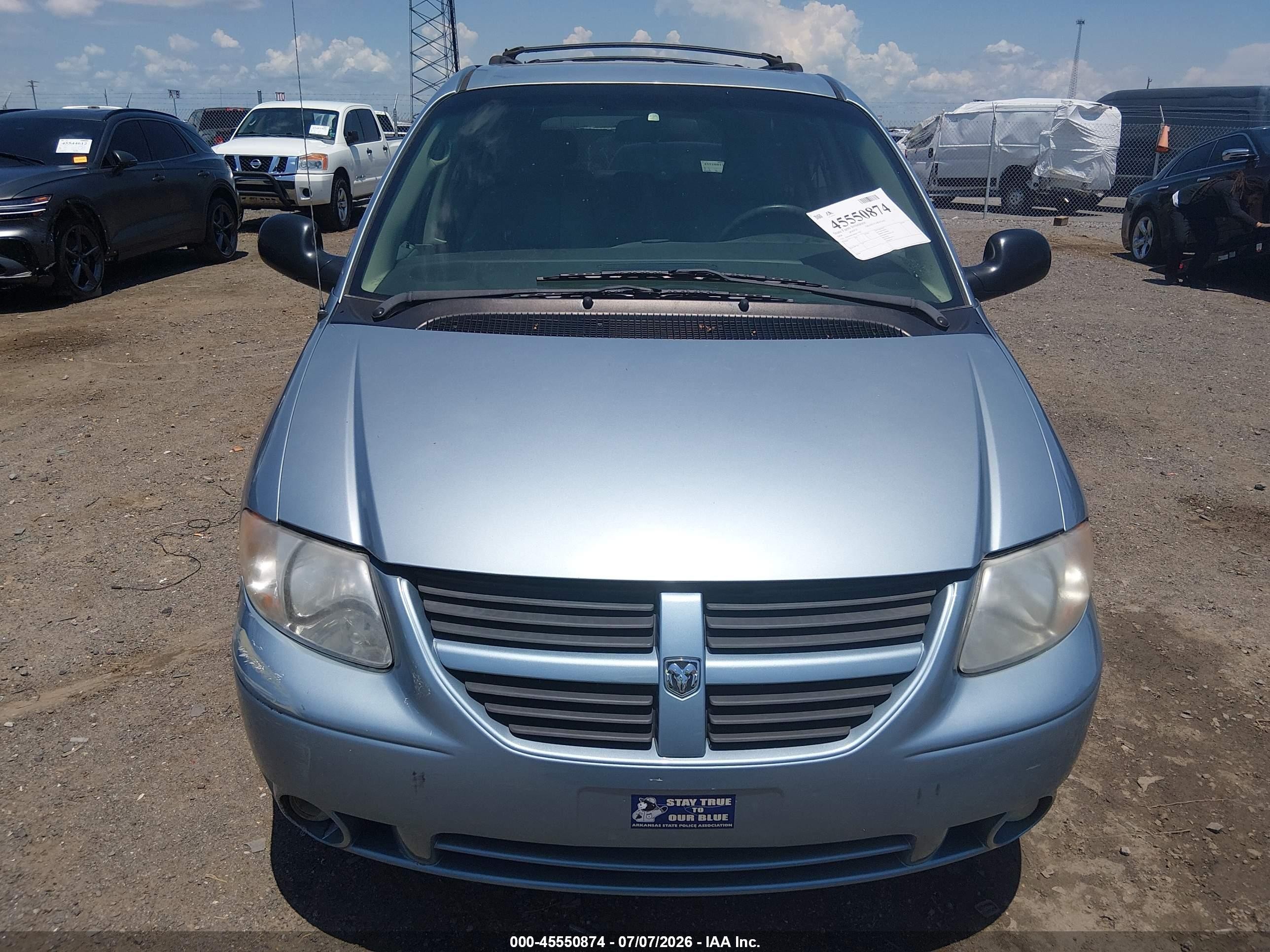 2006 Dodge Grand Caravan Sxt Light Blue vin: 2D4GP44L96R857456