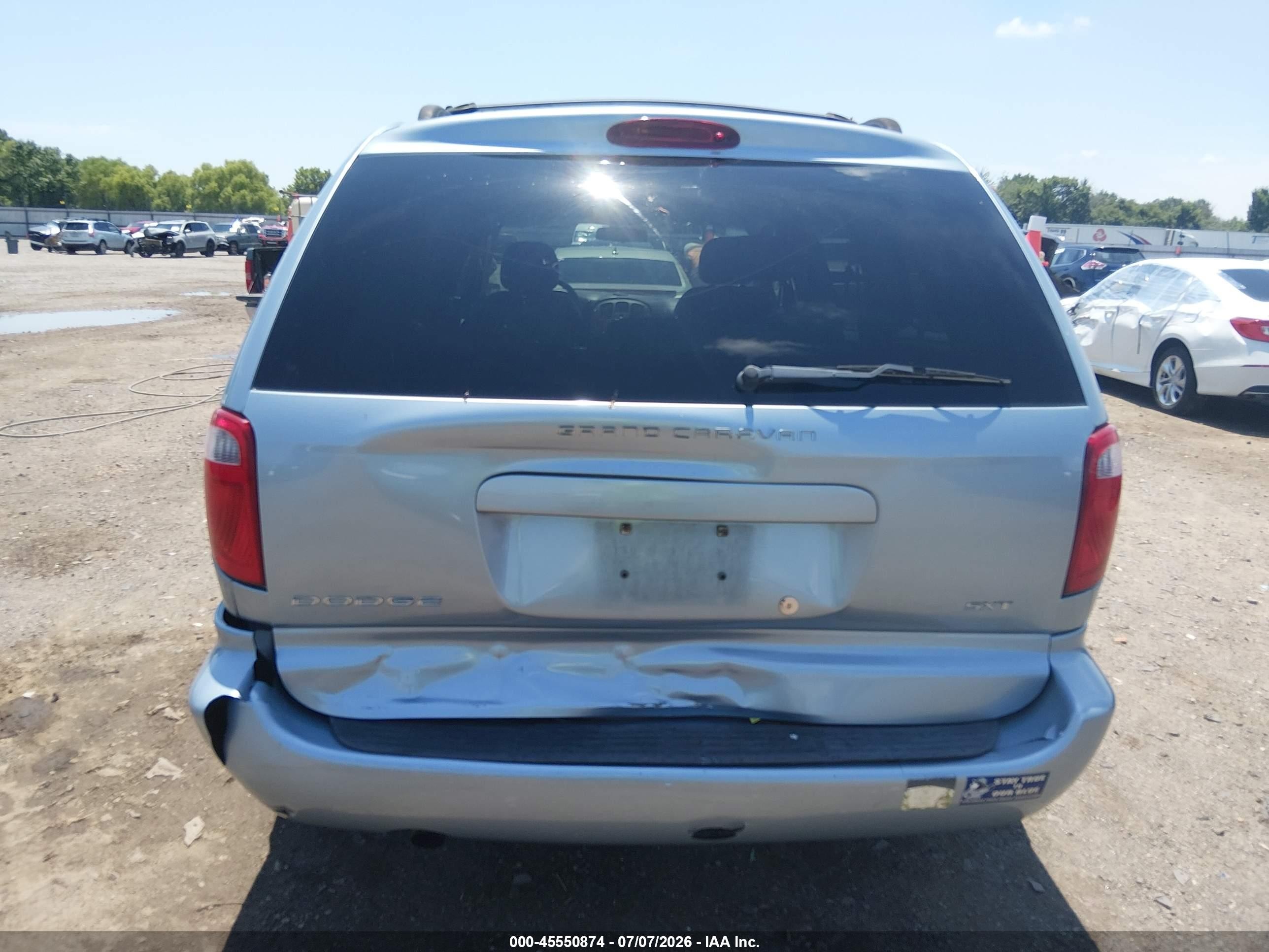 2006 Dodge Grand Caravan Sxt Light Blue vin: 2D4GP44L96R857456