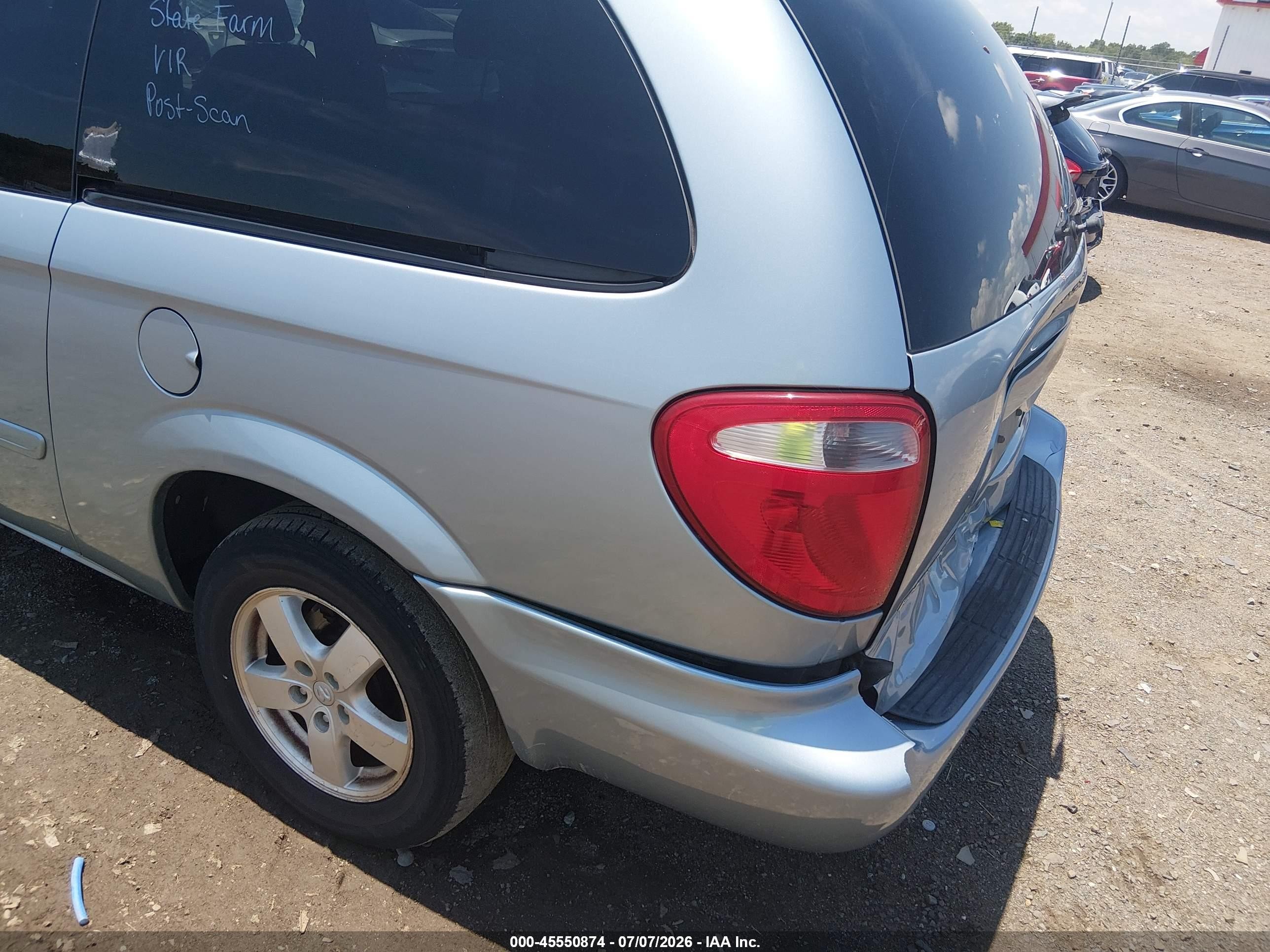 2006 Dodge Grand Caravan Sxt Light Blue vin: 2D4GP44L96R857456