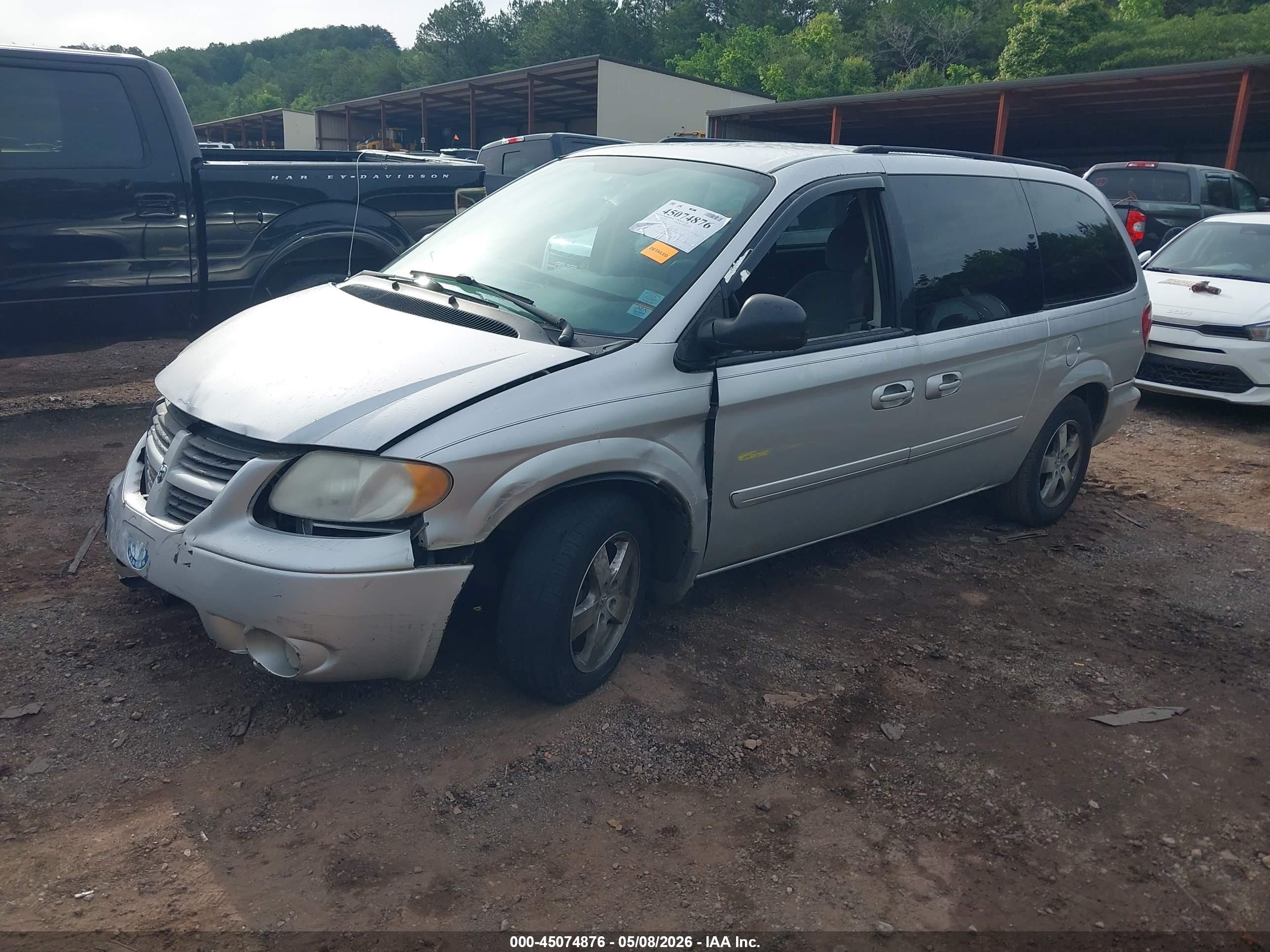 2007 Dodge Grand Caravan Sxt Silver vin: 2D4GP44L97R113597