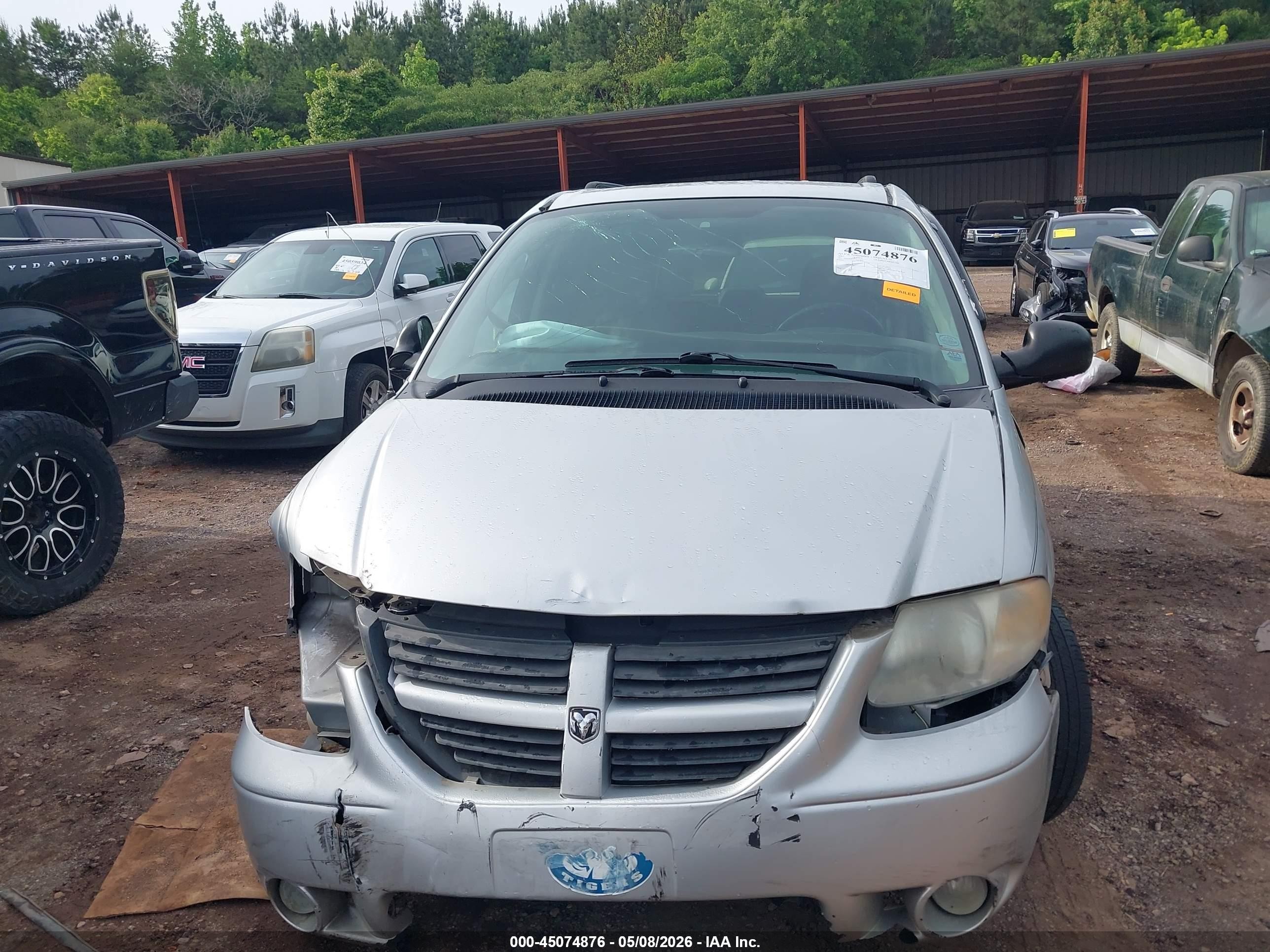 2007 Dodge Grand Caravan Sxt Silver vin: 2D4GP44L97R113597