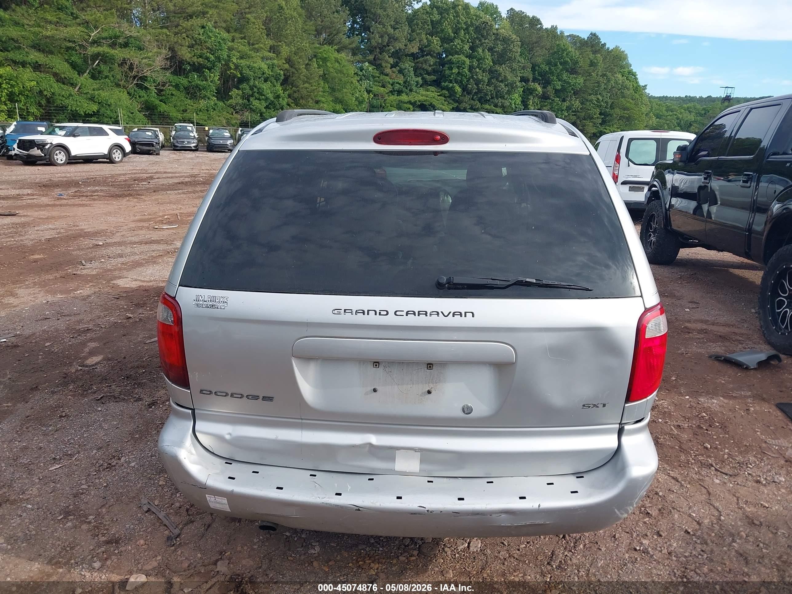 2007 Dodge Grand Caravan Sxt Silver vin: 2D4GP44L97R113597