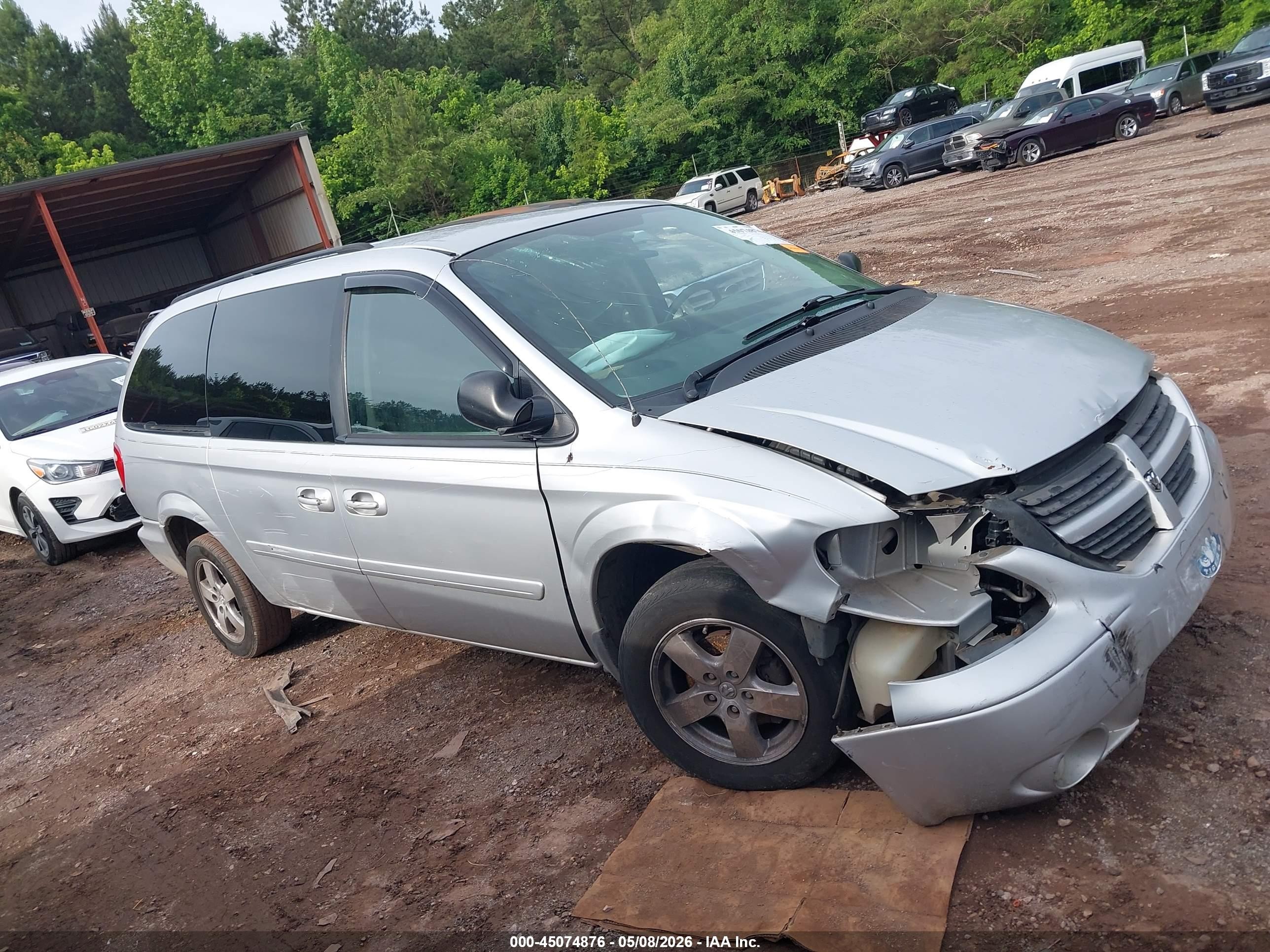 2007 Dodge Grand Caravan Sxt Silver vin: 2D4GP44L97R113597