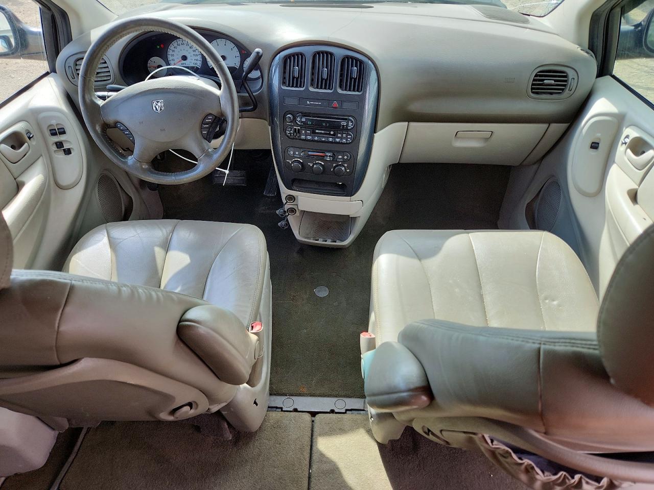2007 Dodge Grand Caravan Sxt Beige vin: 2D4GP44L97R119397