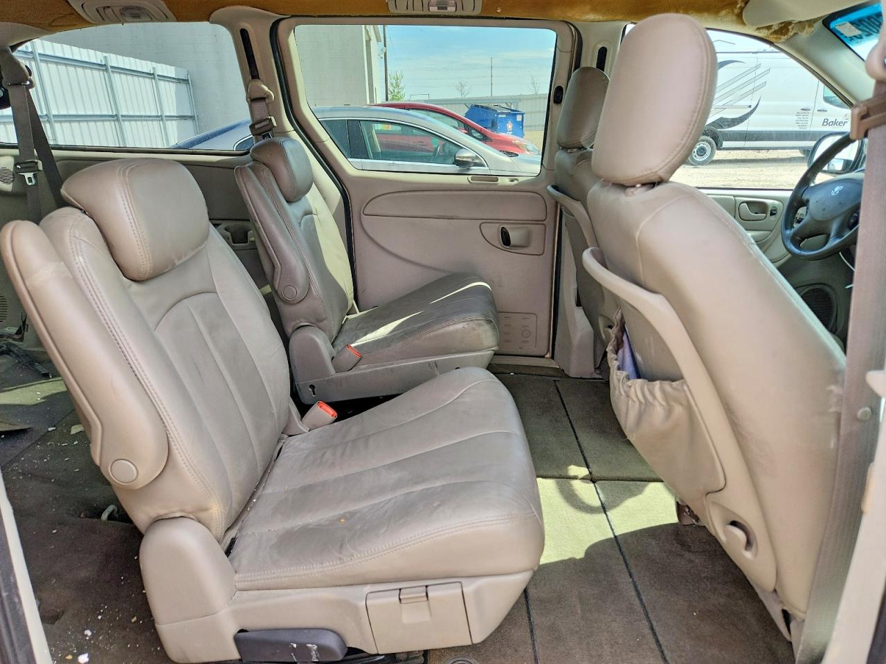 2007 Dodge Grand Caravan Sxt Beige vin: 2D4GP44L97R119397