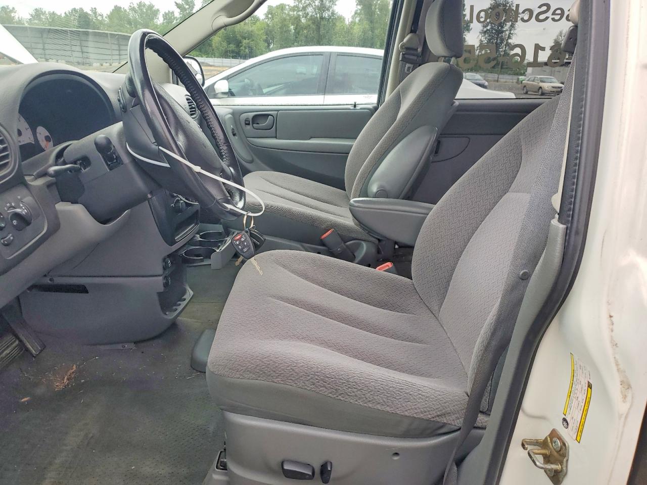 2007 Dodge Grand Caravan Sxt White vin: 2D4GP44L97R133073