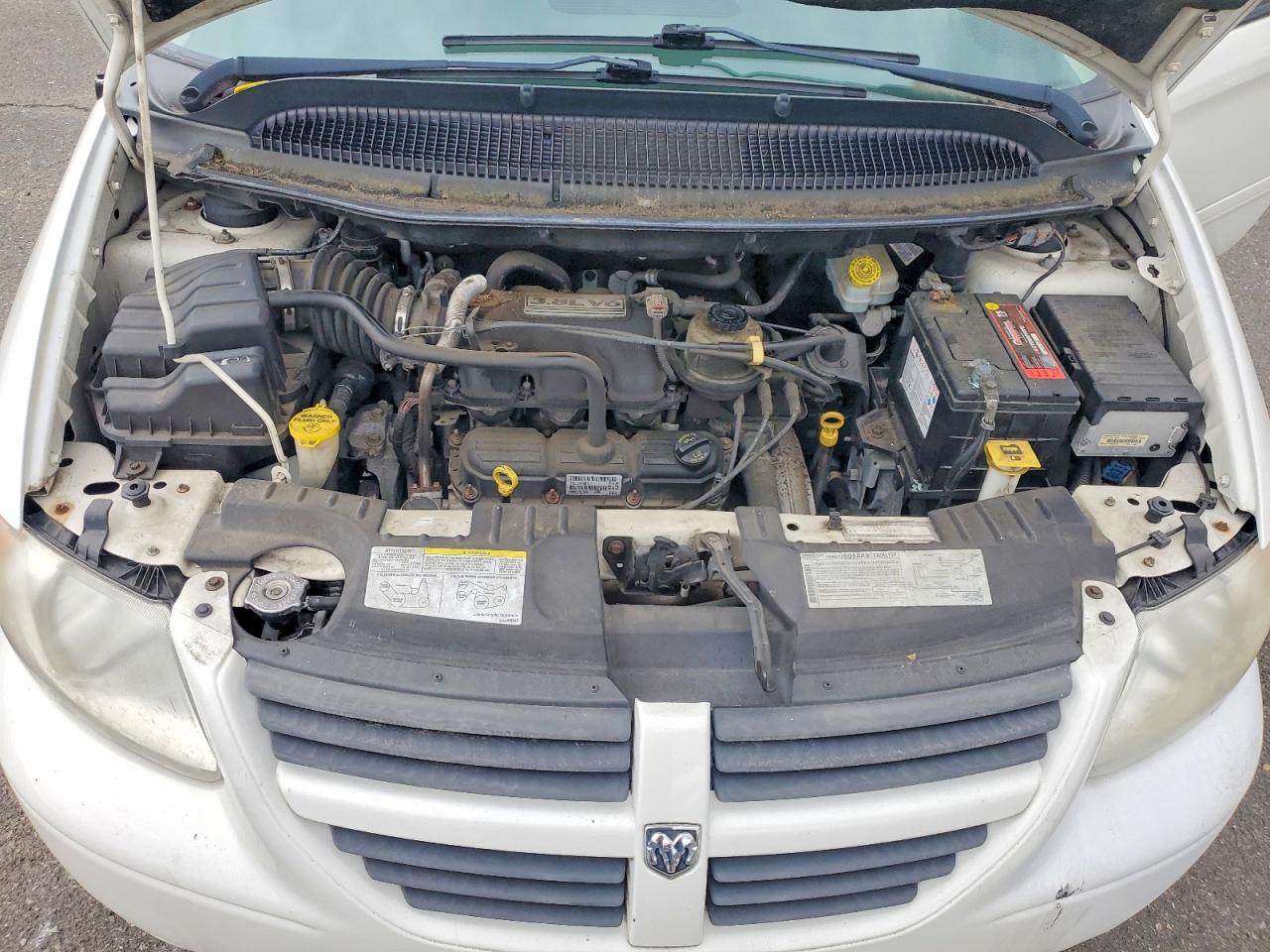 2007 Dodge Grand Caravan Sxt White vin: 2D4GP44L97R133073