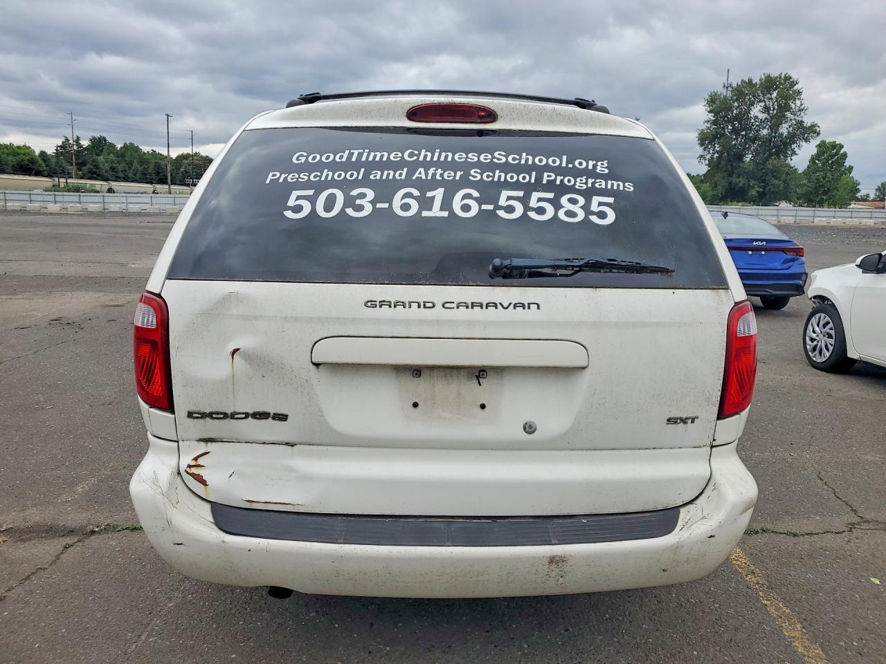 2007 Dodge Grand Caravan Sxt White vin: 2D4GP44L97R133073