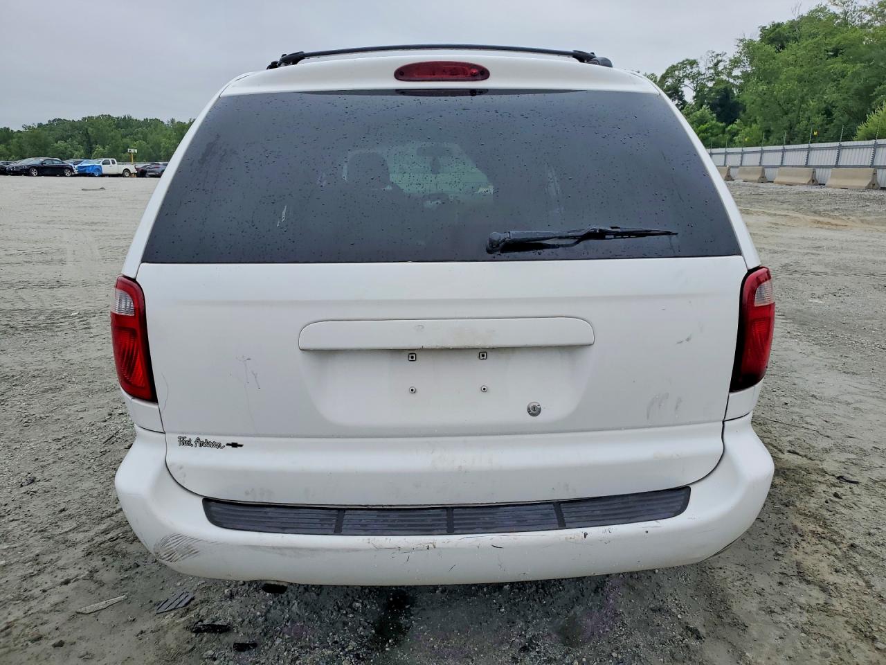 2007 Dodge Grand Caravan Sxt White vin: 2D4GP44L97R287623
