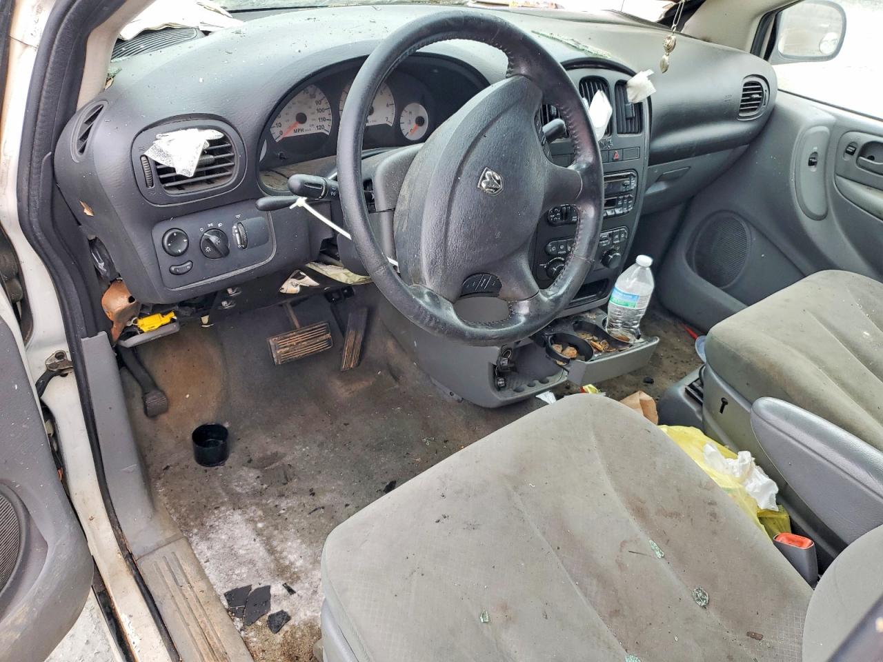2007 Dodge Grand Caravan Sxt White vin: 2D4GP44L97R287623