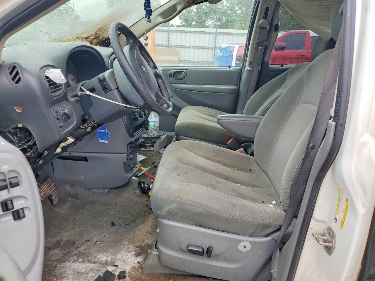 2007 Dodge Grand Caravan Sxt White vin: 2D4GP44L97R287623