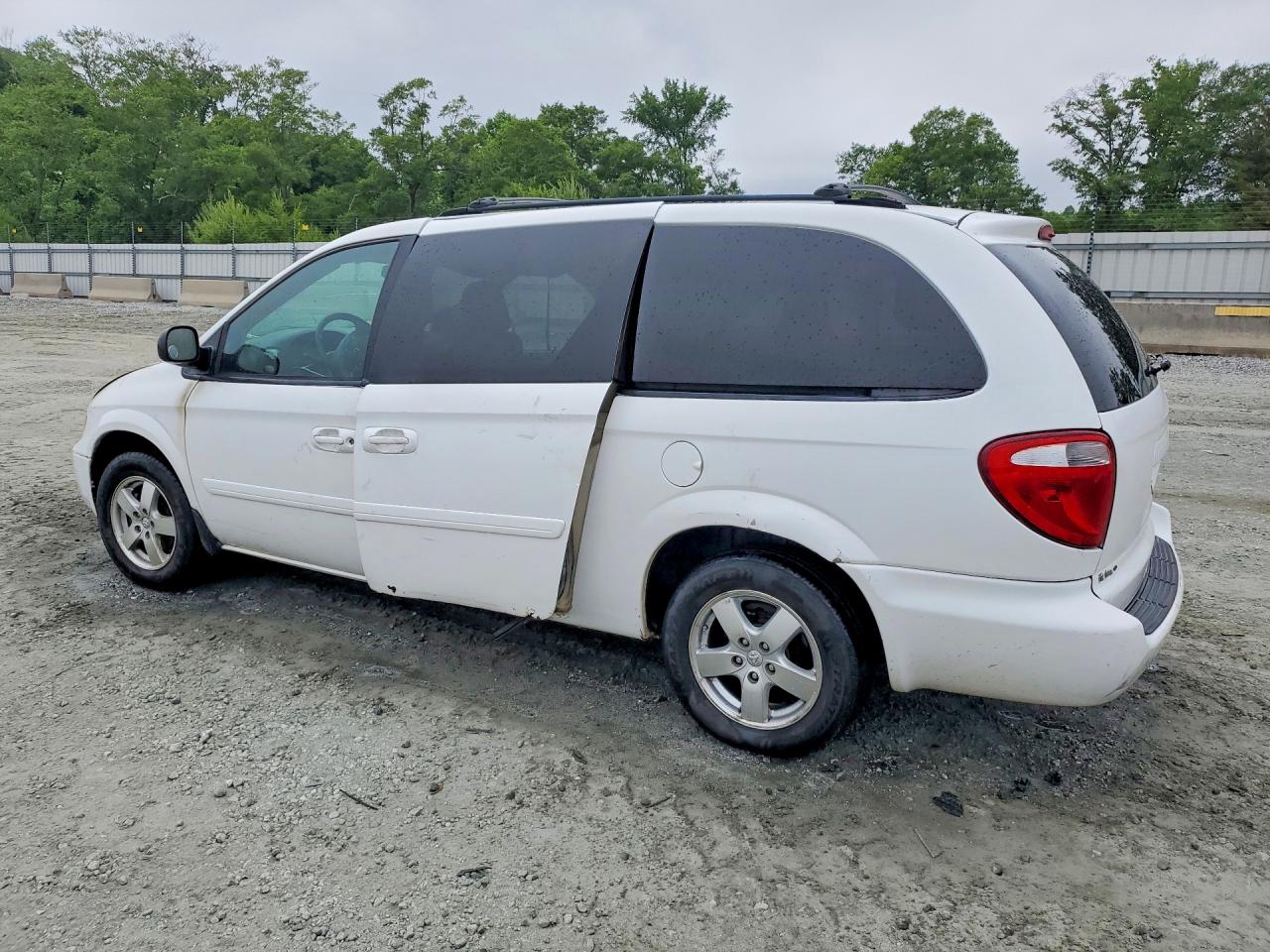 2007 Dodge Grand Caravan Sxt White vin: 2D4GP44L97R287623