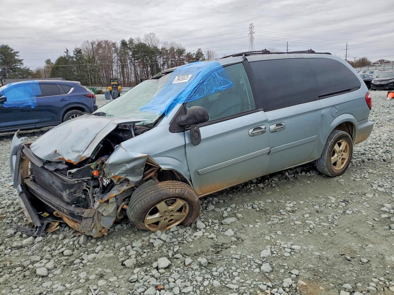 2005 Dodge Grand Caravan Sxt Silver vin: 2D4GP44LX5R287904