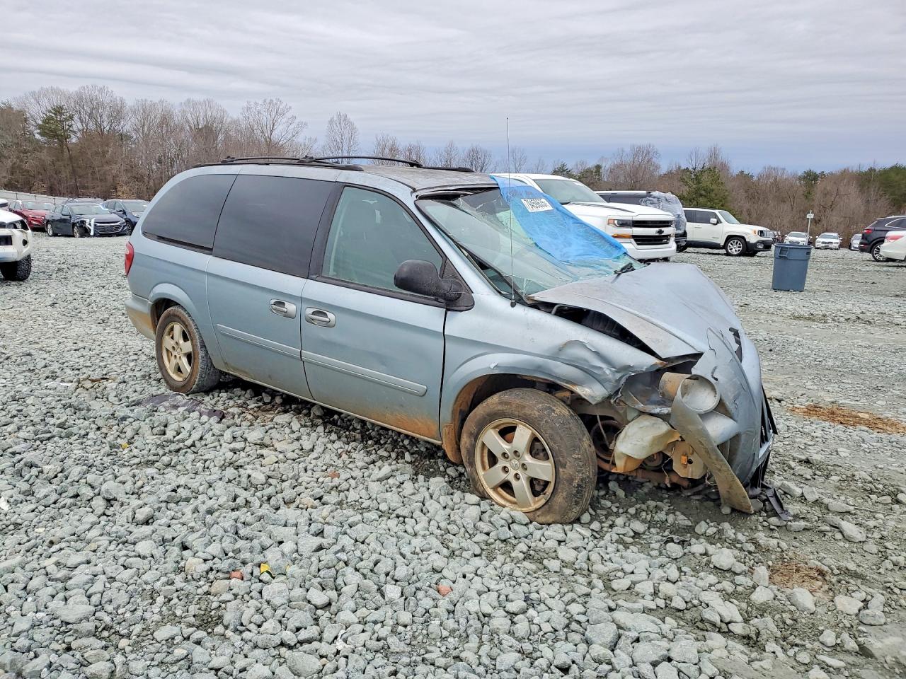 2005 Dodge Grand Caravan Sxt Silver vin: 2D4GP44LX5R287904