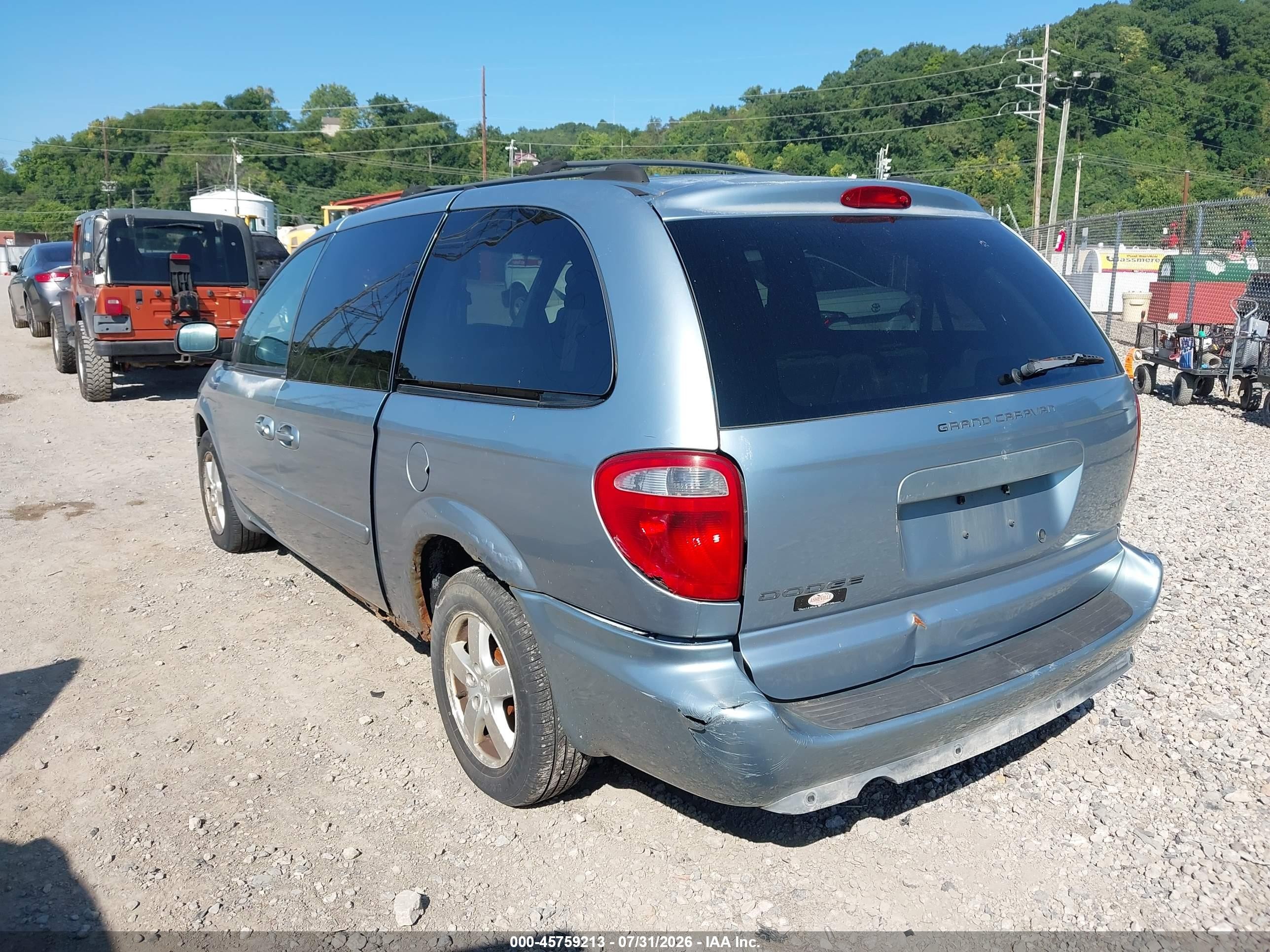 2005 Dodge Grand Caravan Sxt Light Blue vin: 2D4GP44LX5R464984