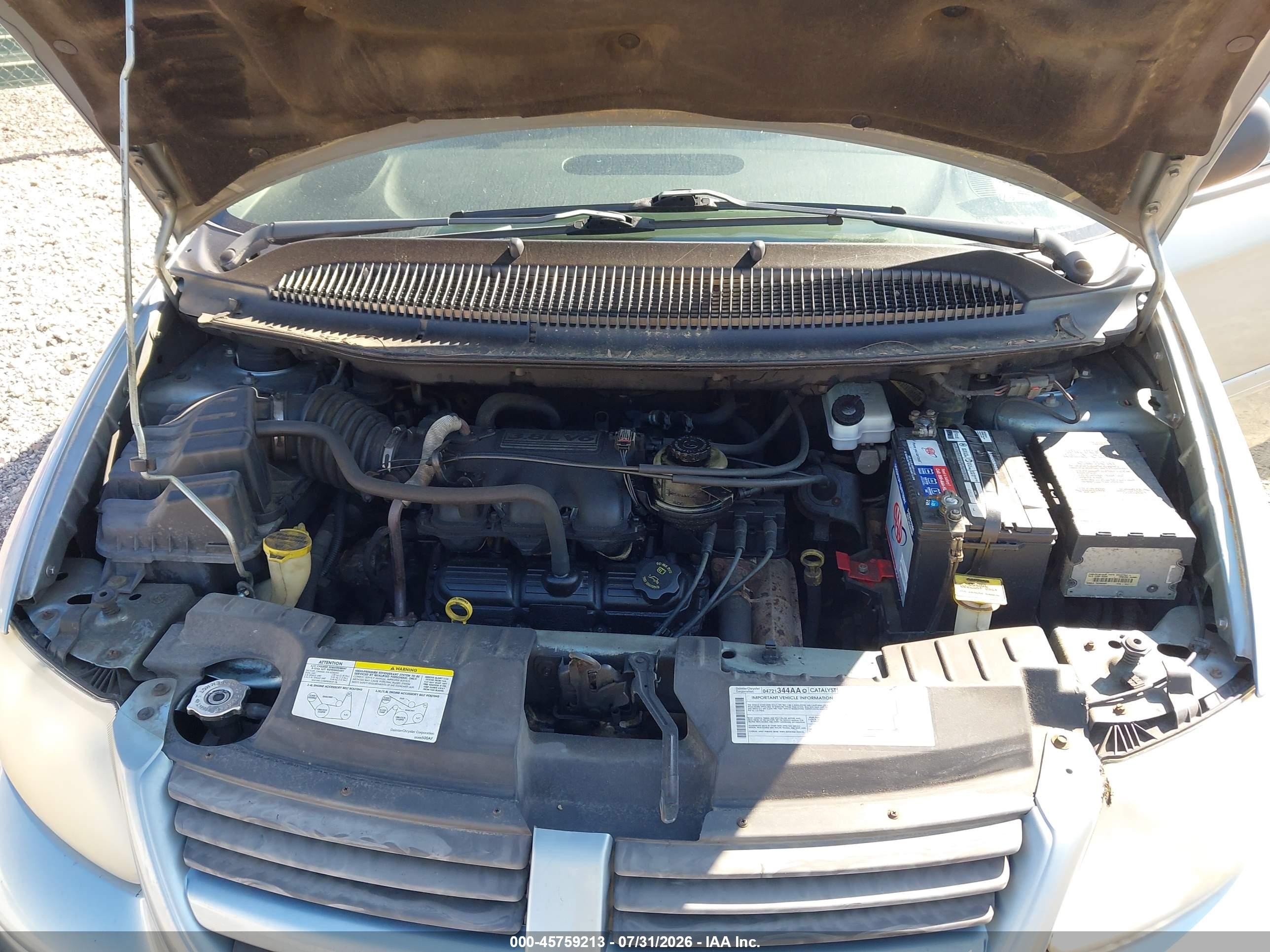 2005 Dodge Grand Caravan Sxt Light Blue vin: 2D4GP44LX5R464984
