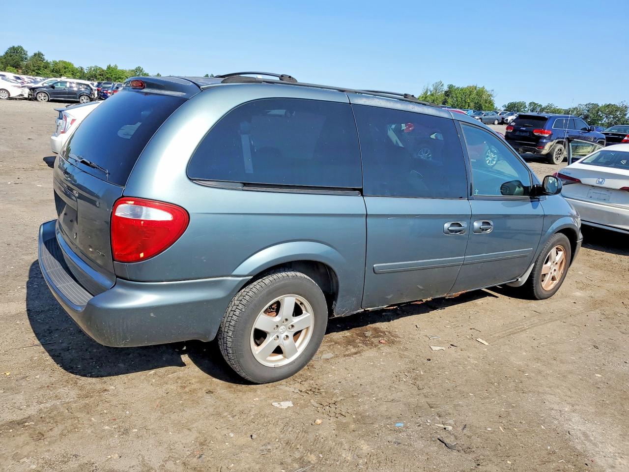 2006 Dodge Grand Caravan Sxt Синий vin: 2D4GP44LX6R838141
