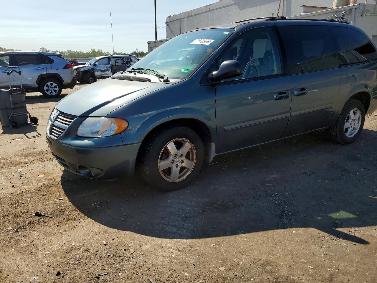 2006 Dodge Grand Caravan Sxt Синий vin: 2D4GP44LX6R838141