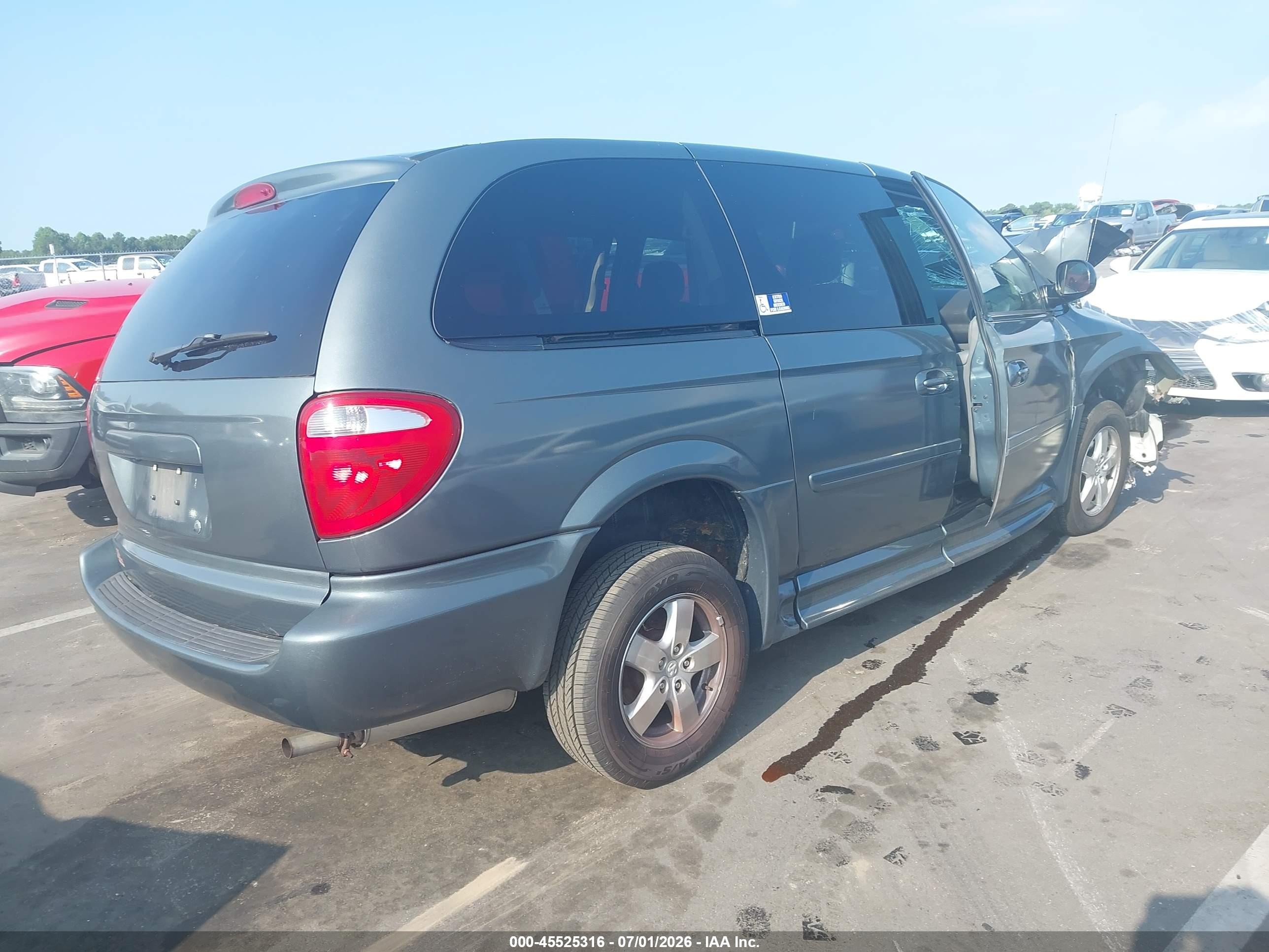 2006 Dodge Grand Caravan Sxt Blue vin: 2D4GP44LX6R889008