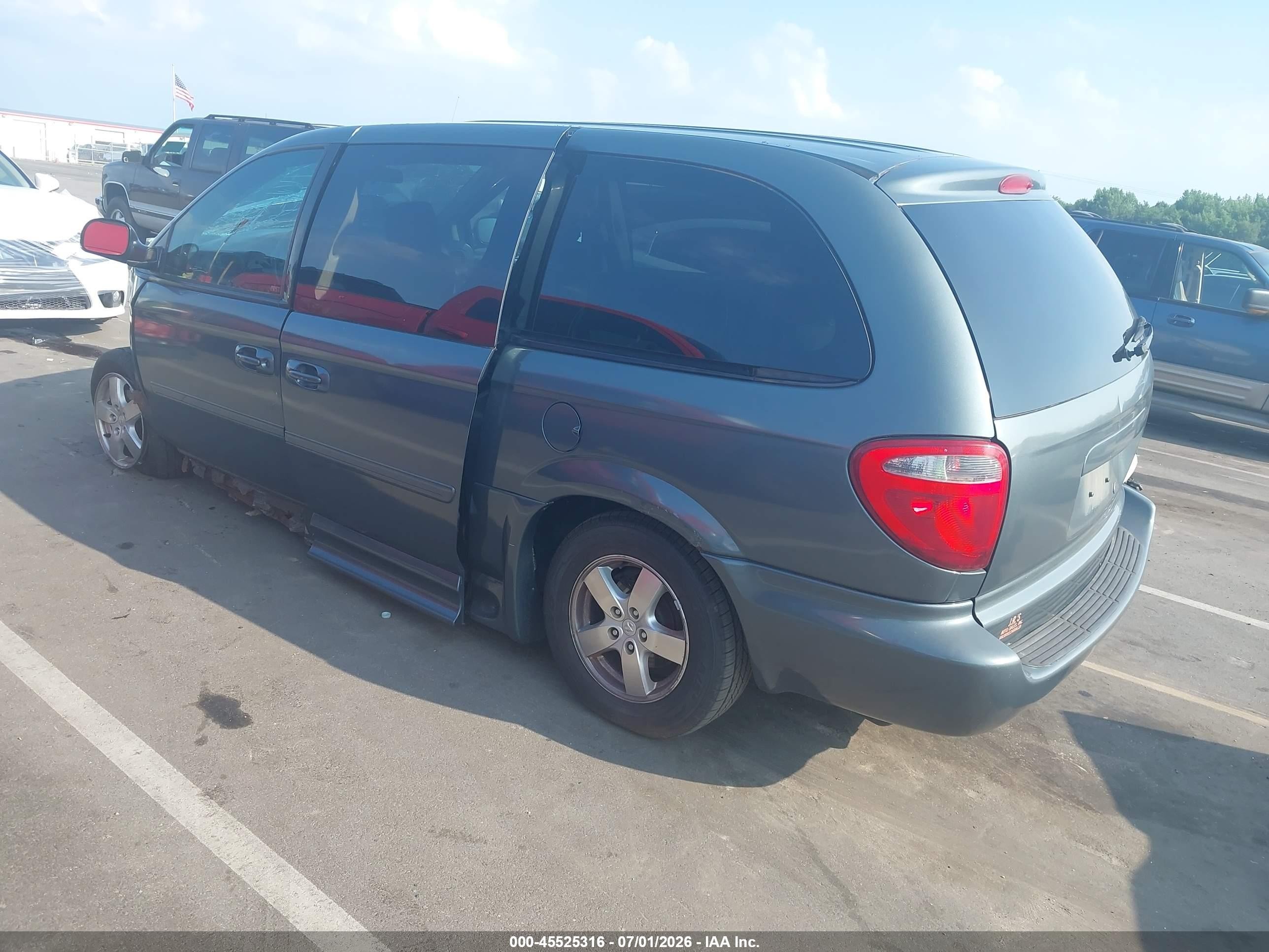 2006 Dodge Grand Caravan Sxt Blue vin: 2D4GP44LX6R889008