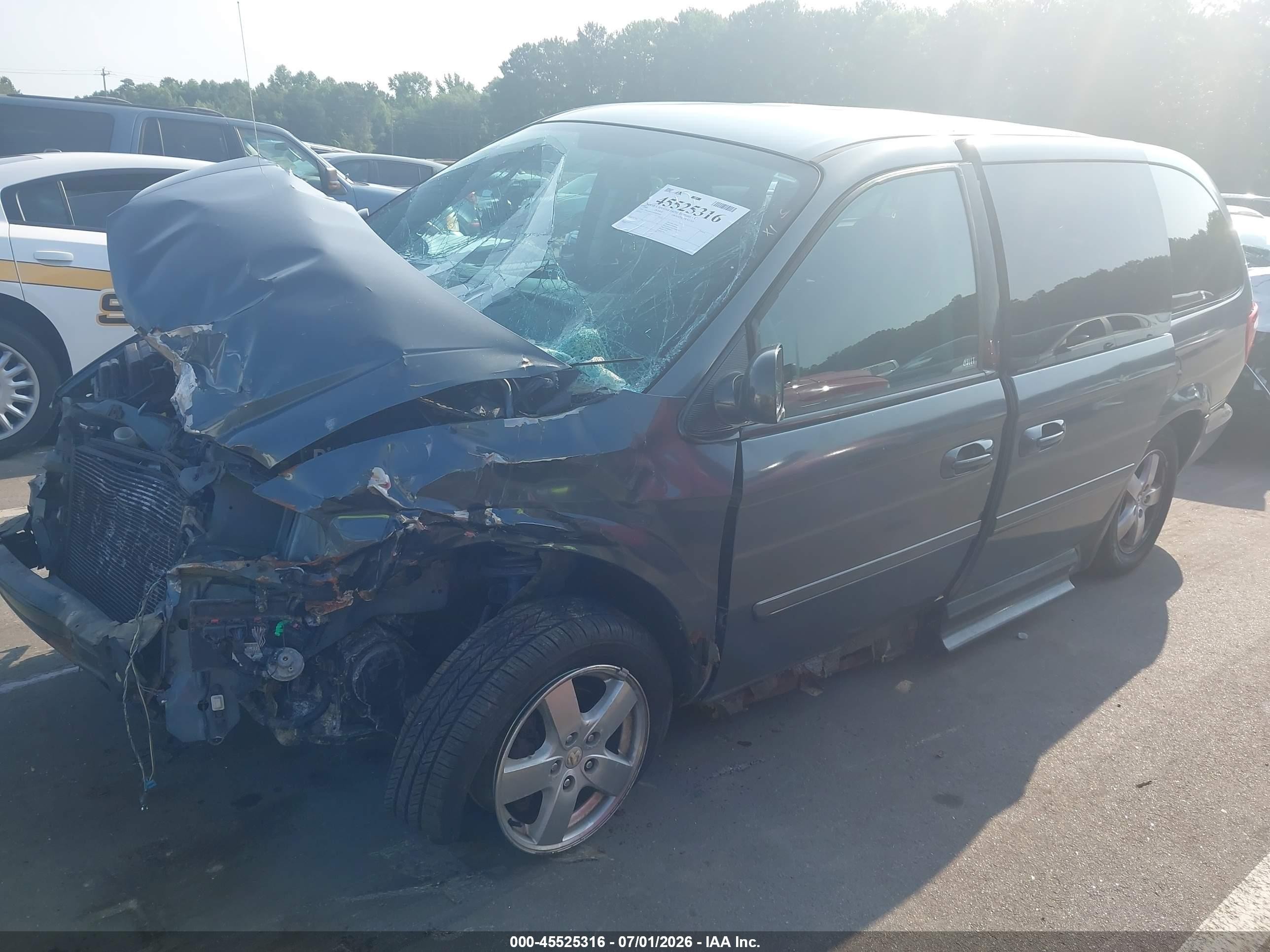 2006 Dodge Grand Caravan Sxt Blue vin: 2D4GP44LX6R889008
