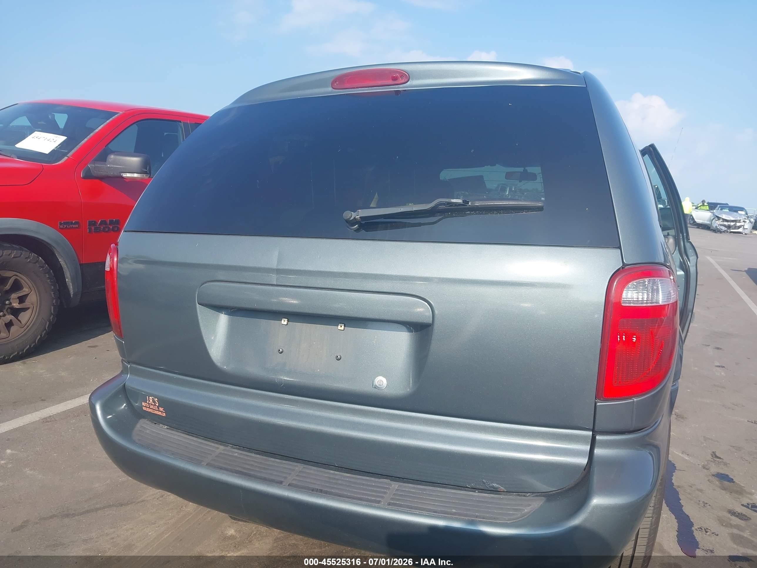 2006 Dodge Grand Caravan Sxt Blue vin: 2D4GP44LX6R889008