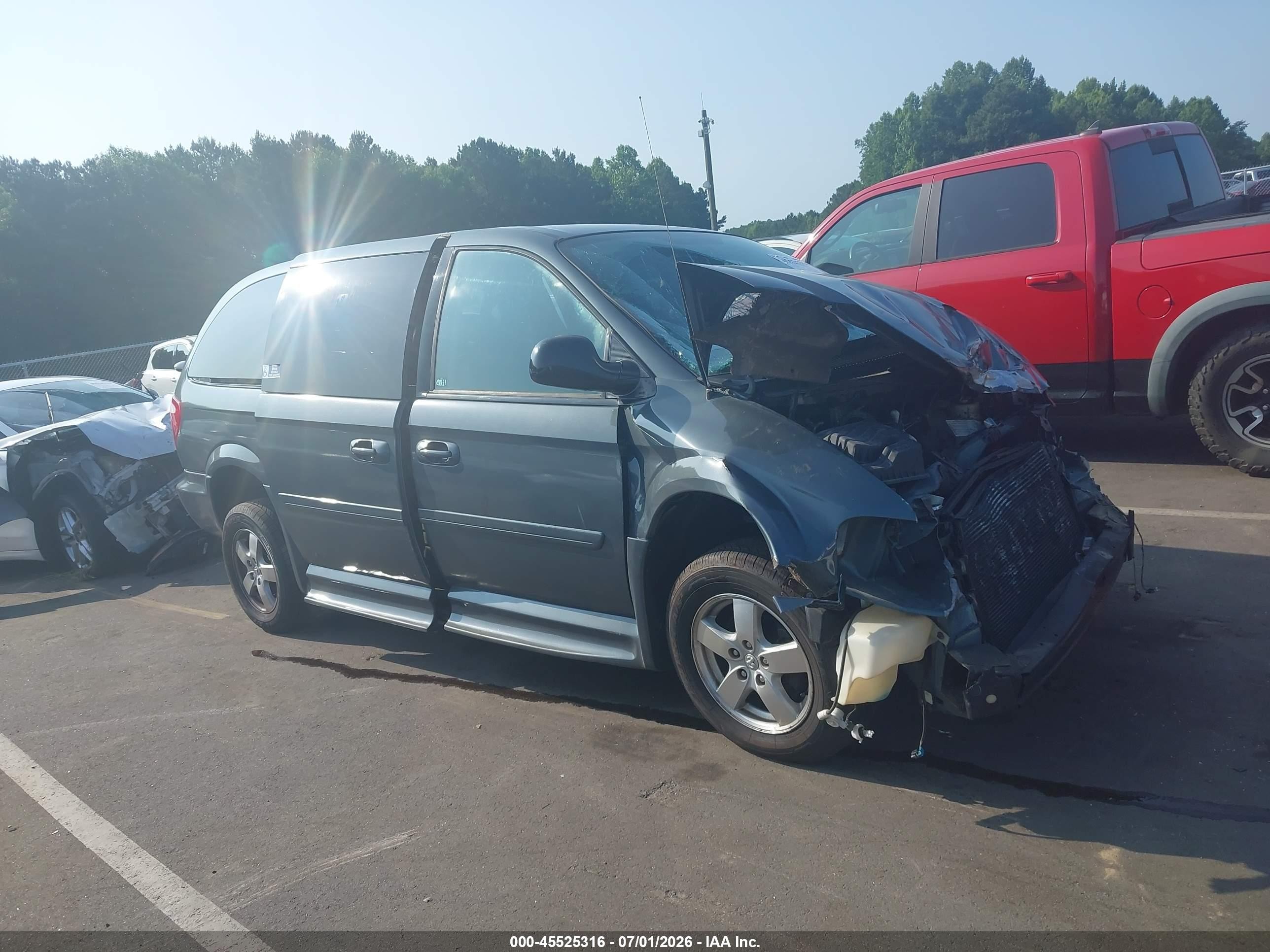 2006 Dodge Grand Caravan Sxt Blue vin: 2D4GP44LX6R889008