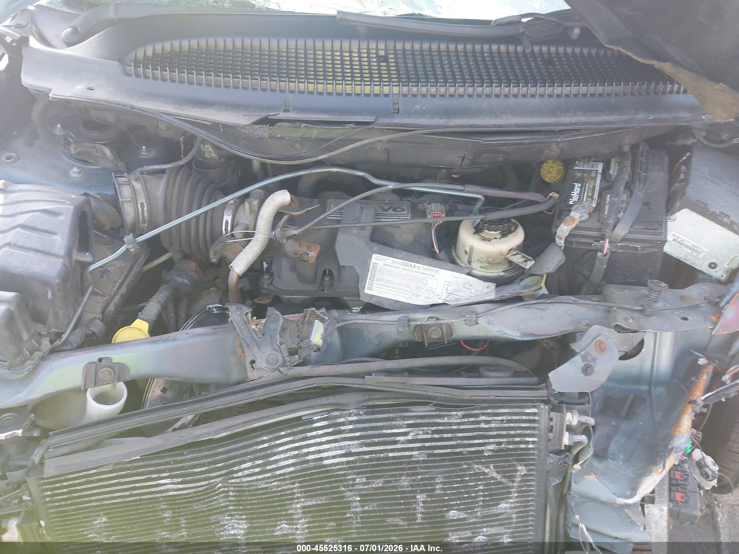 2006 Dodge Grand Caravan Sxt Blue vin: 2D4GP44LX6R889008