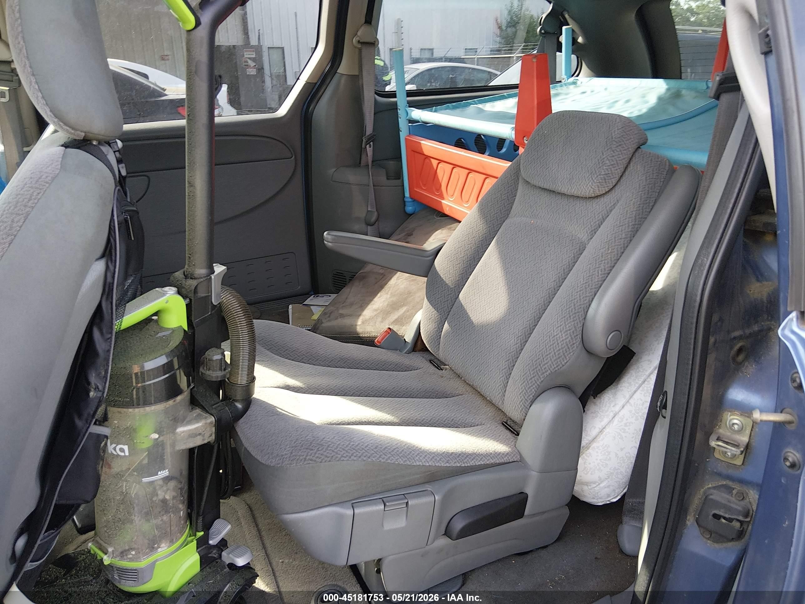 2007 Dodge Grand Caravan Sxt Blue vin: 2D4GP44LX7R143532