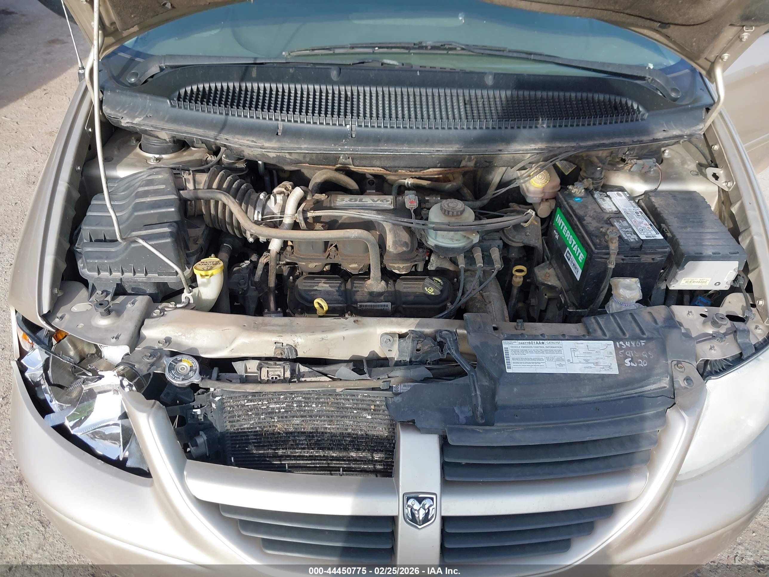 2007 Dodge Grand Caravan Sxt Tan vin: 2D4GP44LX7R175378