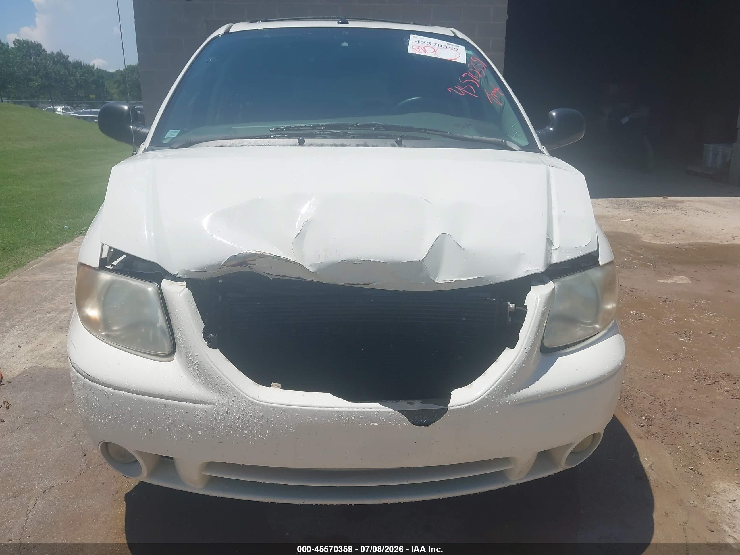 2007 Dodge Grand Caravan Sxt Белый vin: 2D4GP44LX7R204023