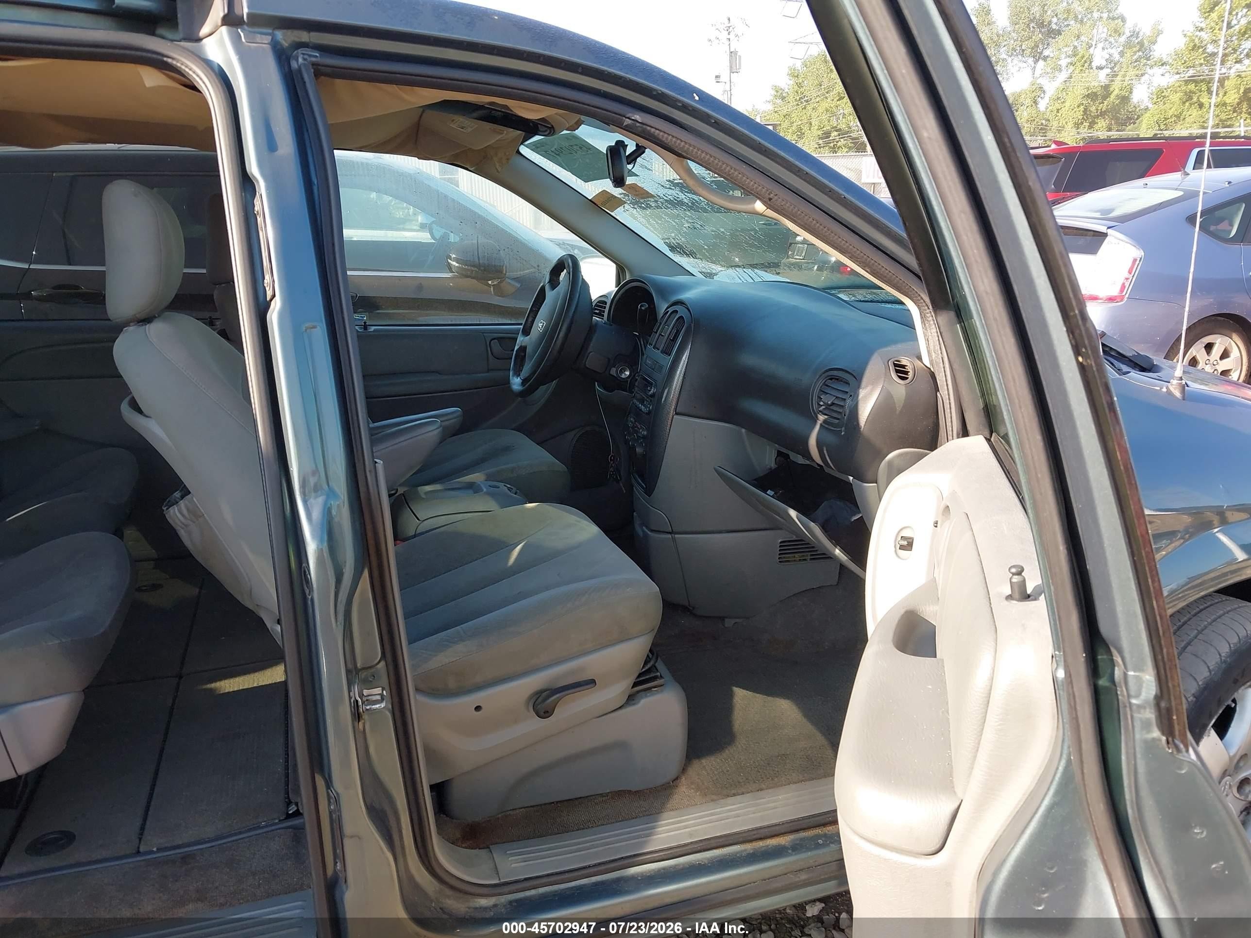 2007 Dodge Grand Caravan Sxt Blue vin: 2D4GP44LX7R296301