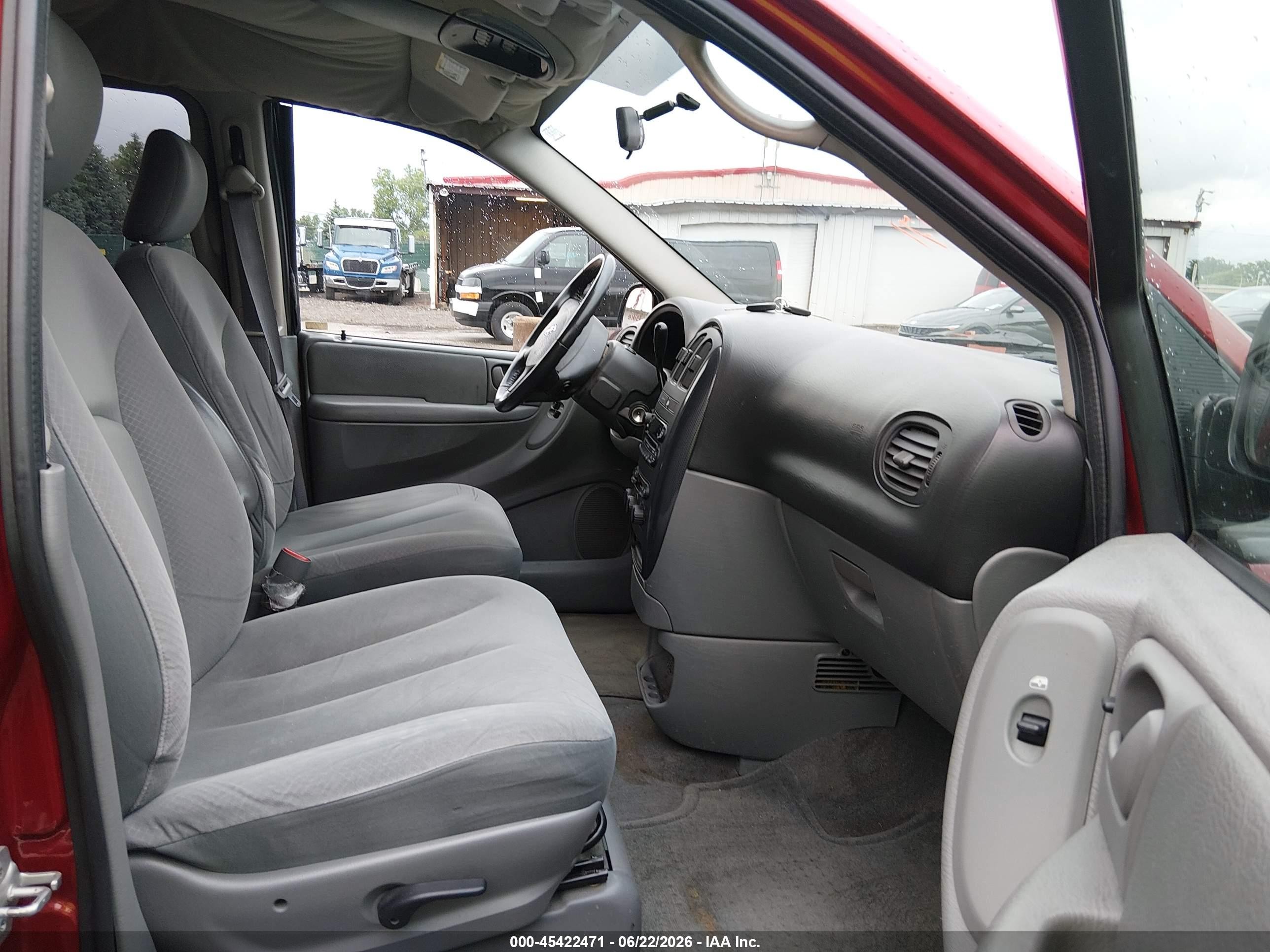 2007 Dodge Grand Caravan Sxt Red vin: 2D4GP44LX7R308530