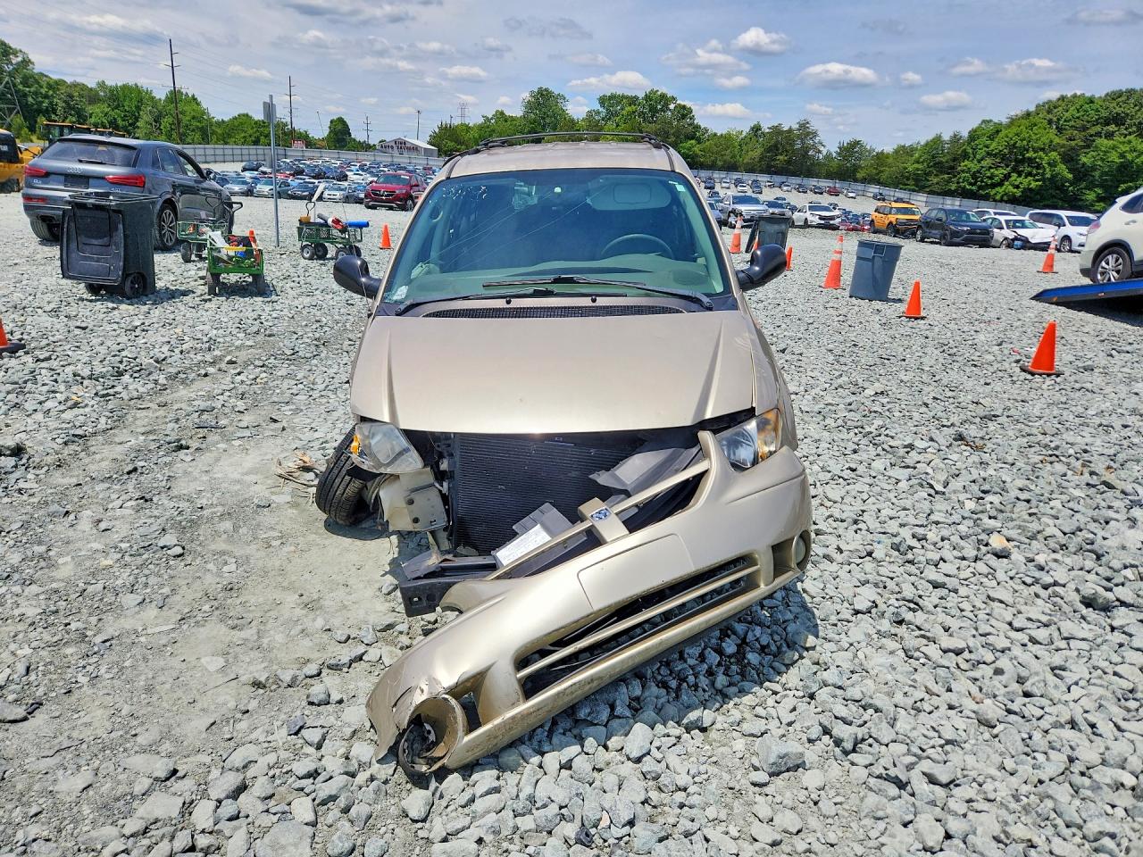 2007 Dodge Grand Caravan Sxt Tan vin: 2D4GP44LX7R313419