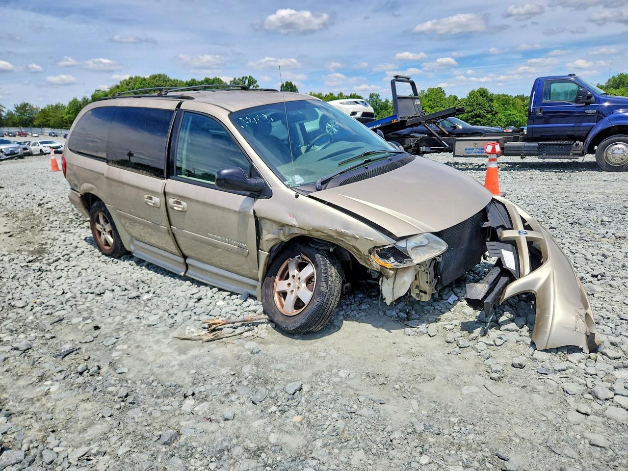 2007 Dodge Grand Caravan Sxt Tan vin: 2D4GP44LX7R313419