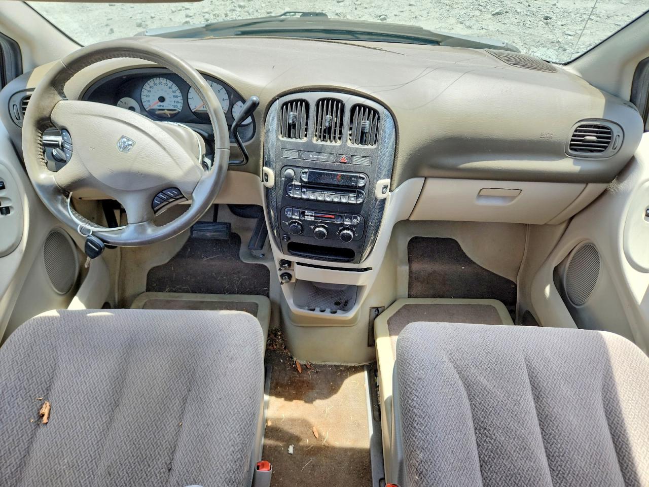 2007 Dodge Grand Caravan Sxt Tan vin: 2D4GP44LX7R313419