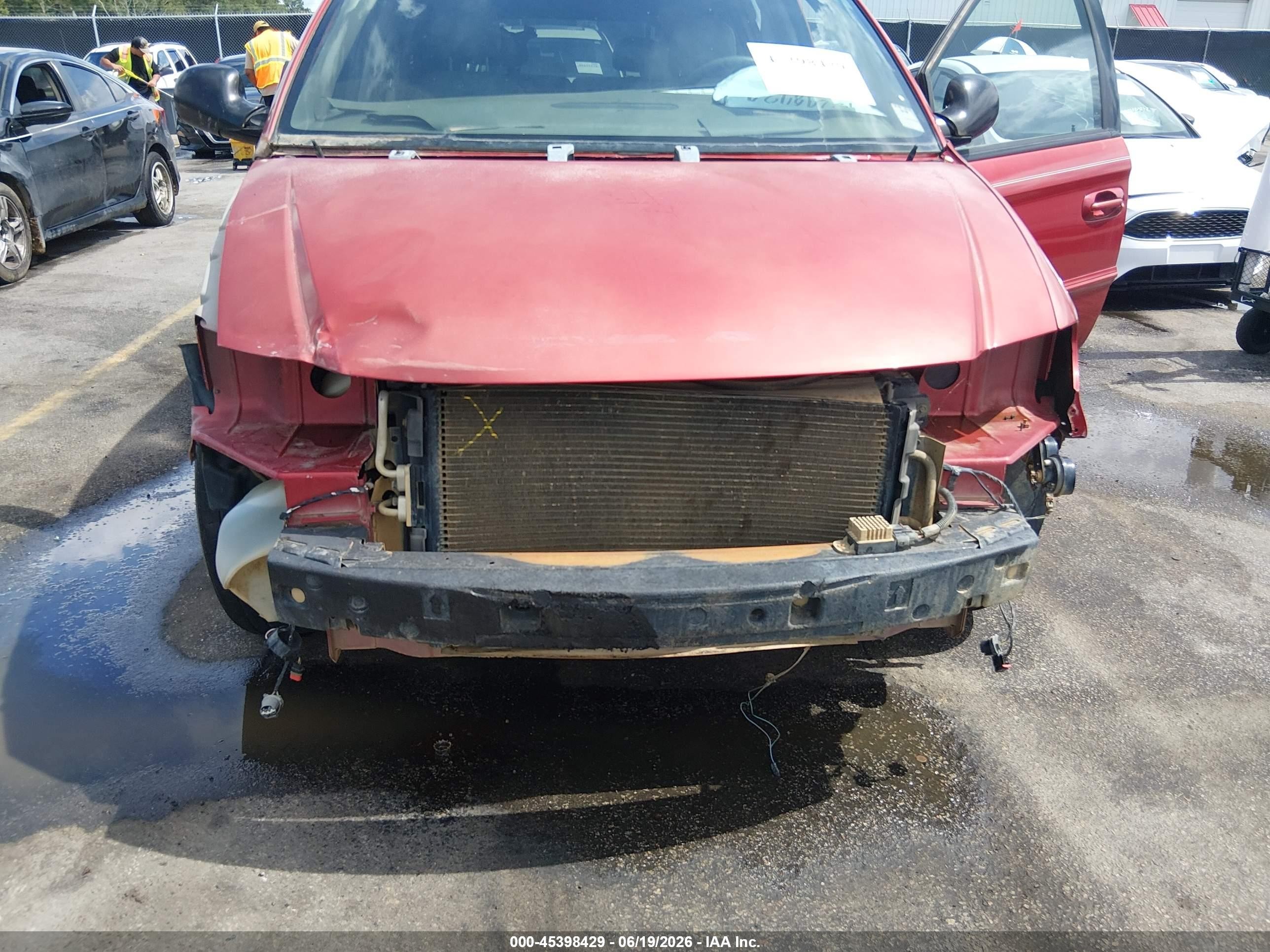 2003 Dodge Grand Caravan Ex Red vin: 2D4GP74L33R244178