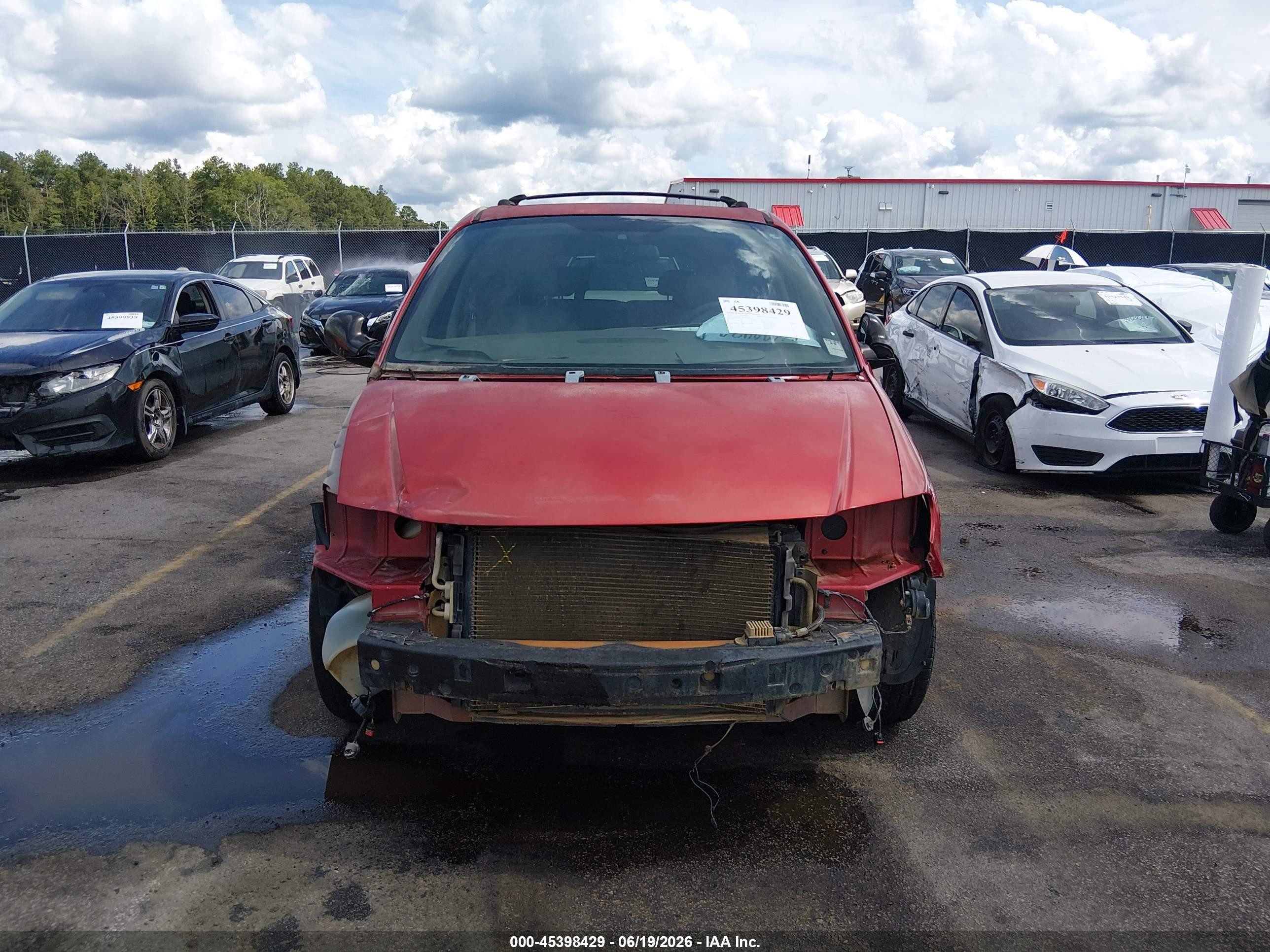 2003 Dodge Grand Caravan Ex Red vin: 2D4GP74L33R244178