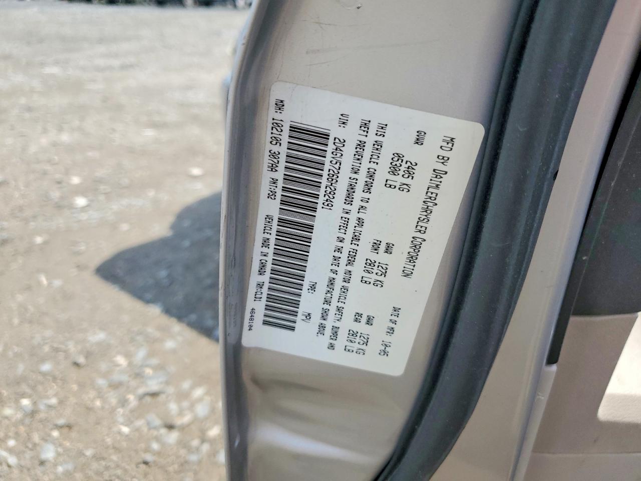 2006 Dodge Magnum R/t Silver vin: 2D4GV57266H292491