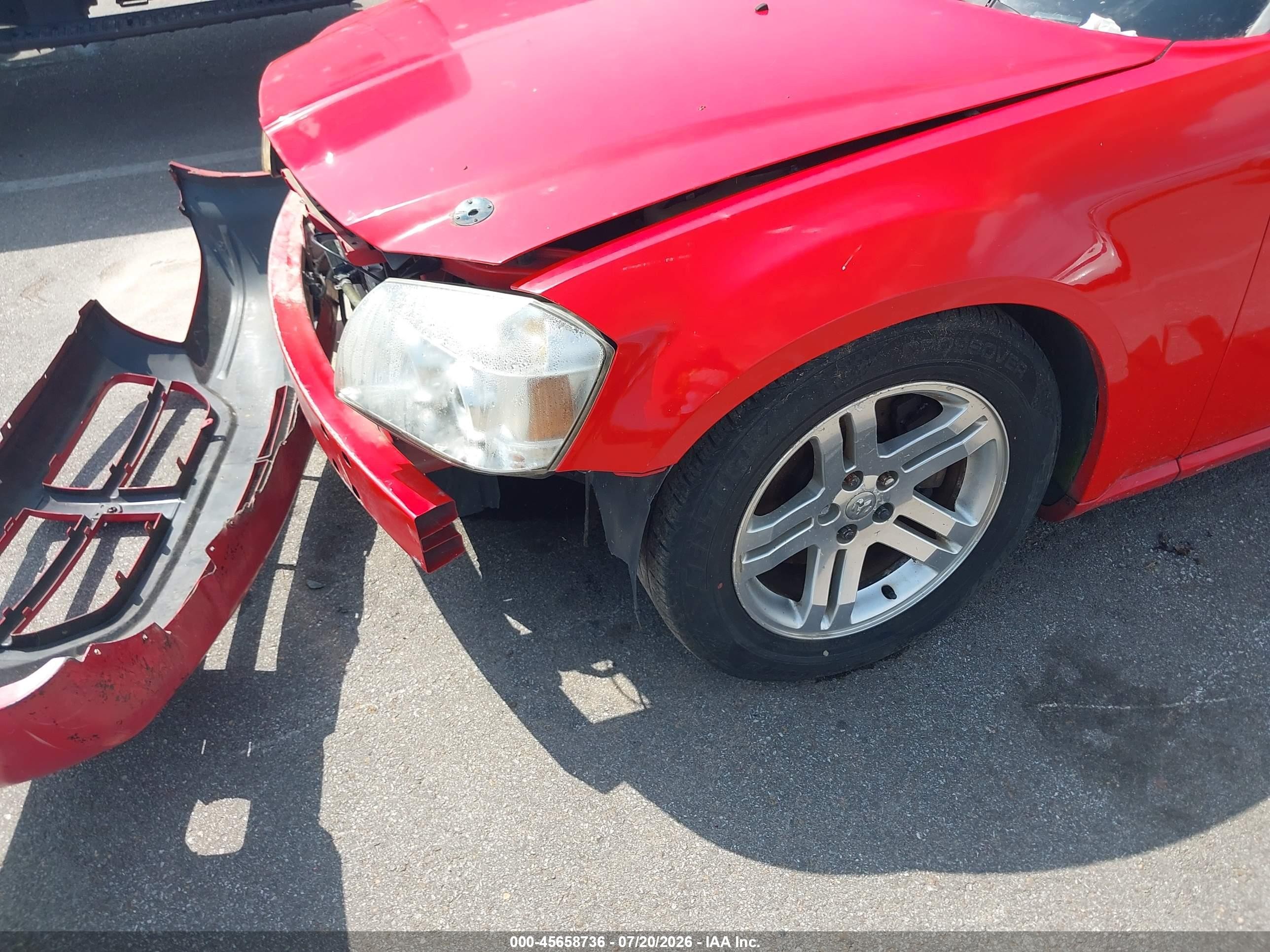 2007 Dodge Magnum Rt Red vin: 2D4GV57297H633349