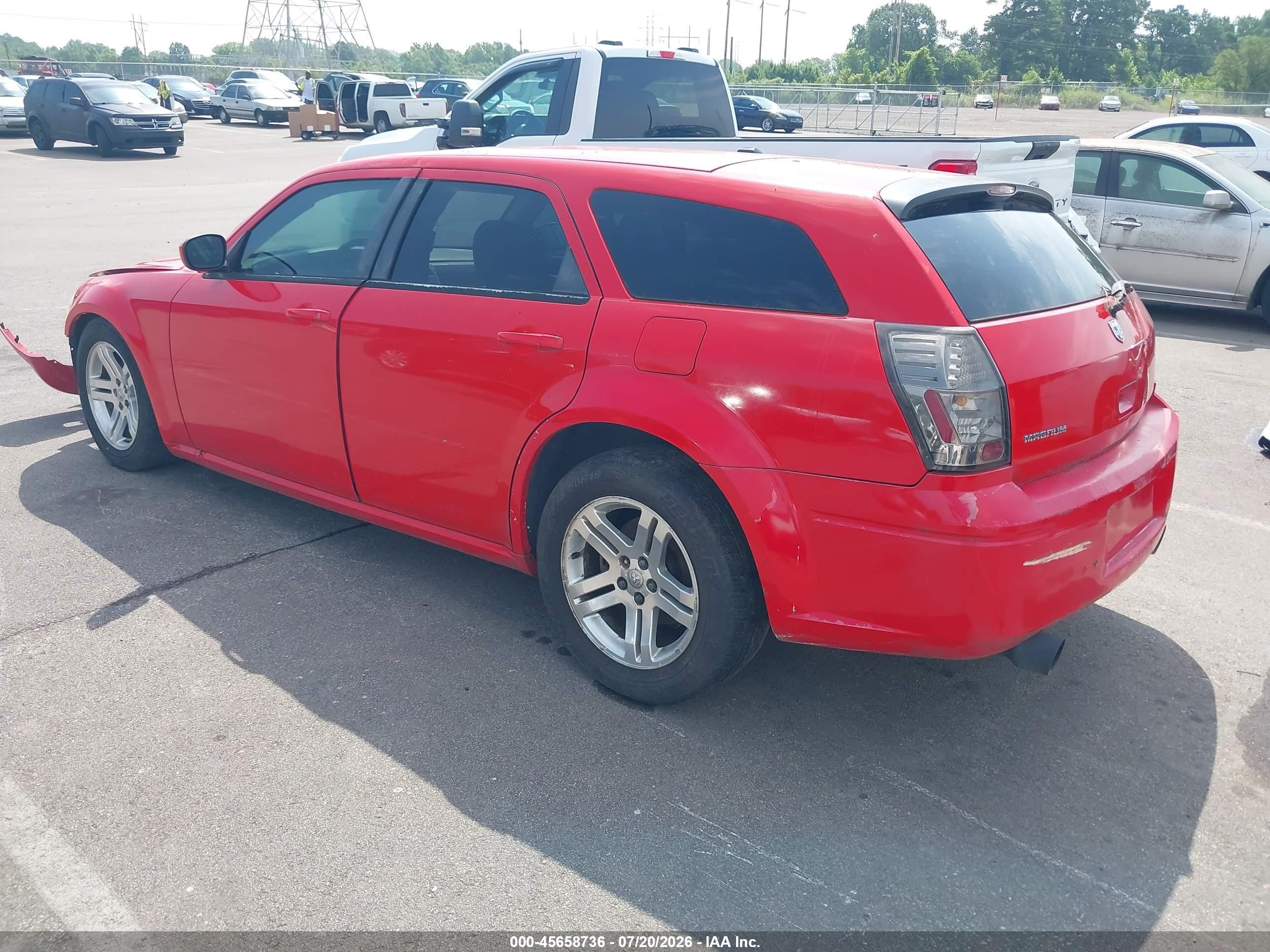 2007 Dodge Magnum Rt Red vin: 2D4GV57297H633349