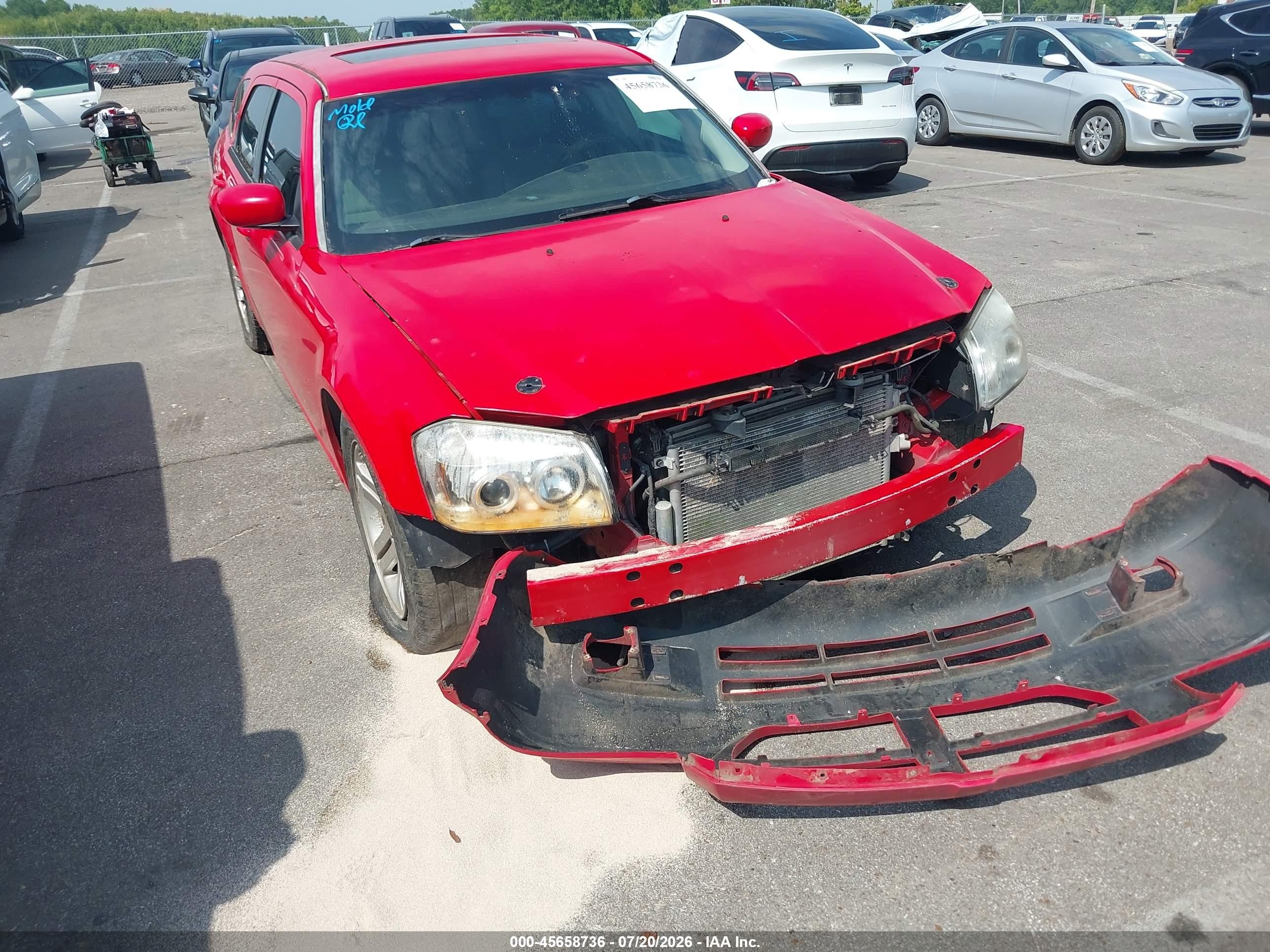 2007 Dodge Magnum Rt Red vin: 2D4GV57297H633349