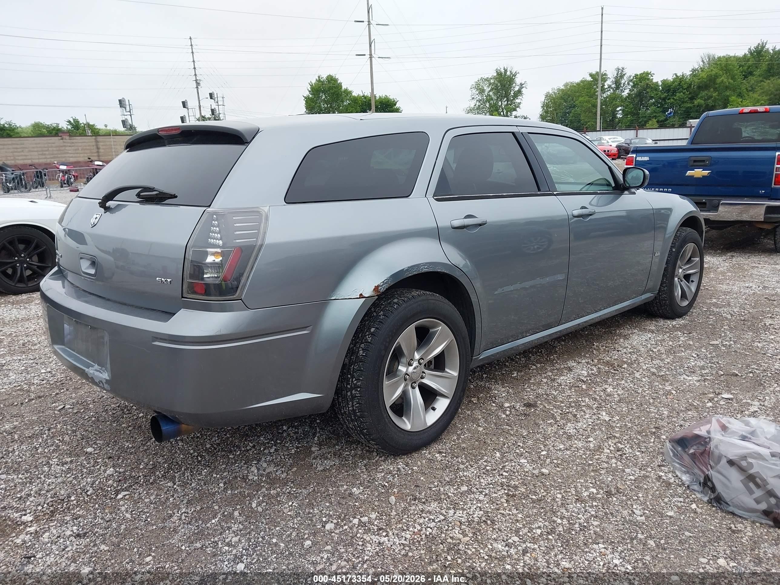 2006 Dodge Magnum Sxt Light Blue vin: 2D4GZ47V86H335690