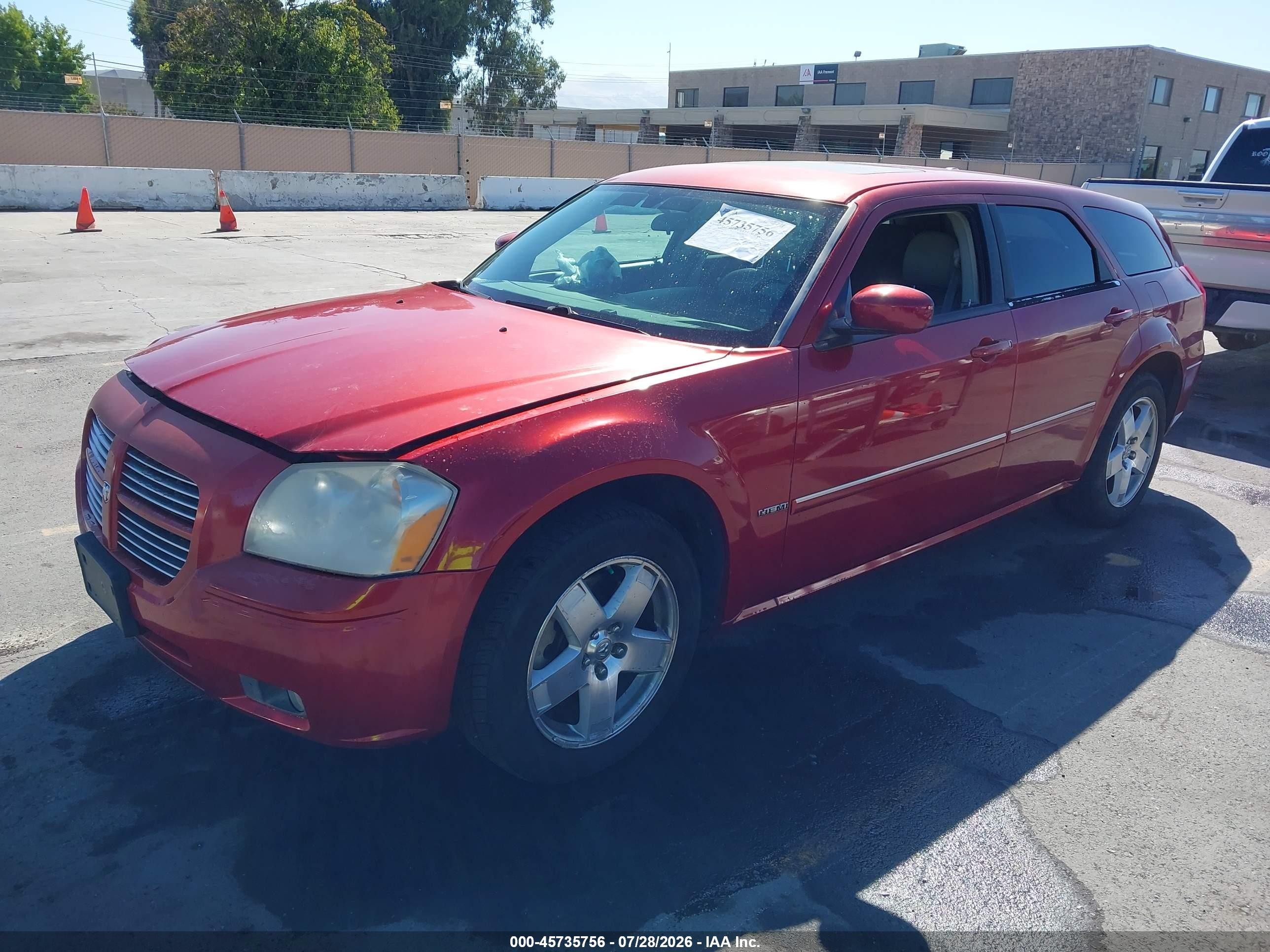 2006 Dodge Magnum Rt Red vin: 2D4GZ57206H382286