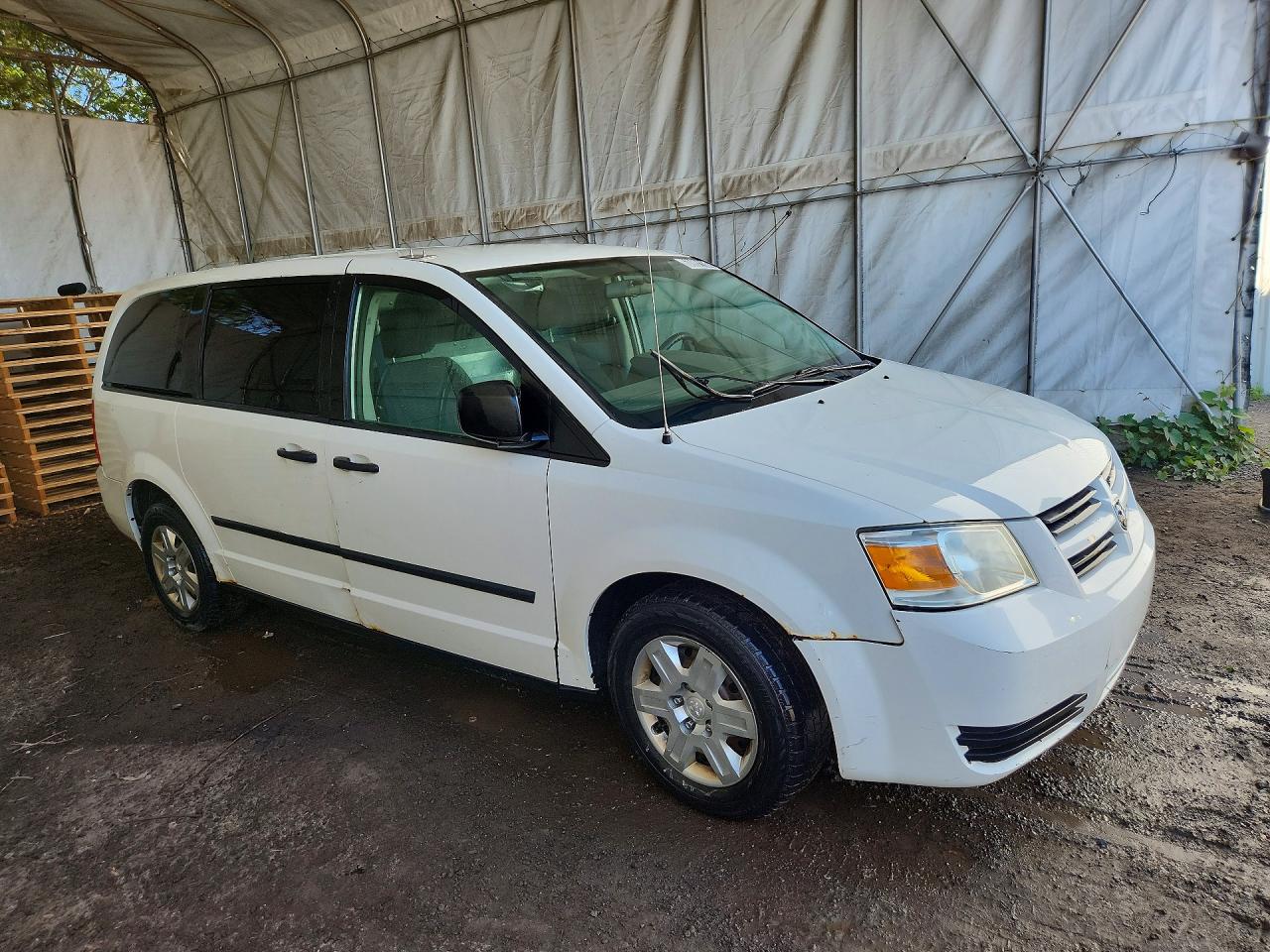 2009 Dodge Grand Caravan C/v White vin: 2D4HN11E79R611119
