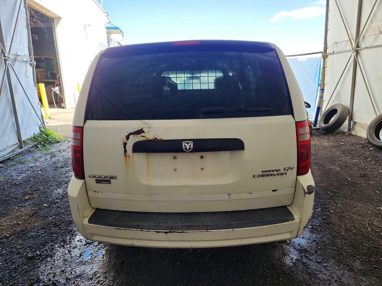 2009 Dodge Grand Caravan C/v White vin: 2D4HN11E79R611119