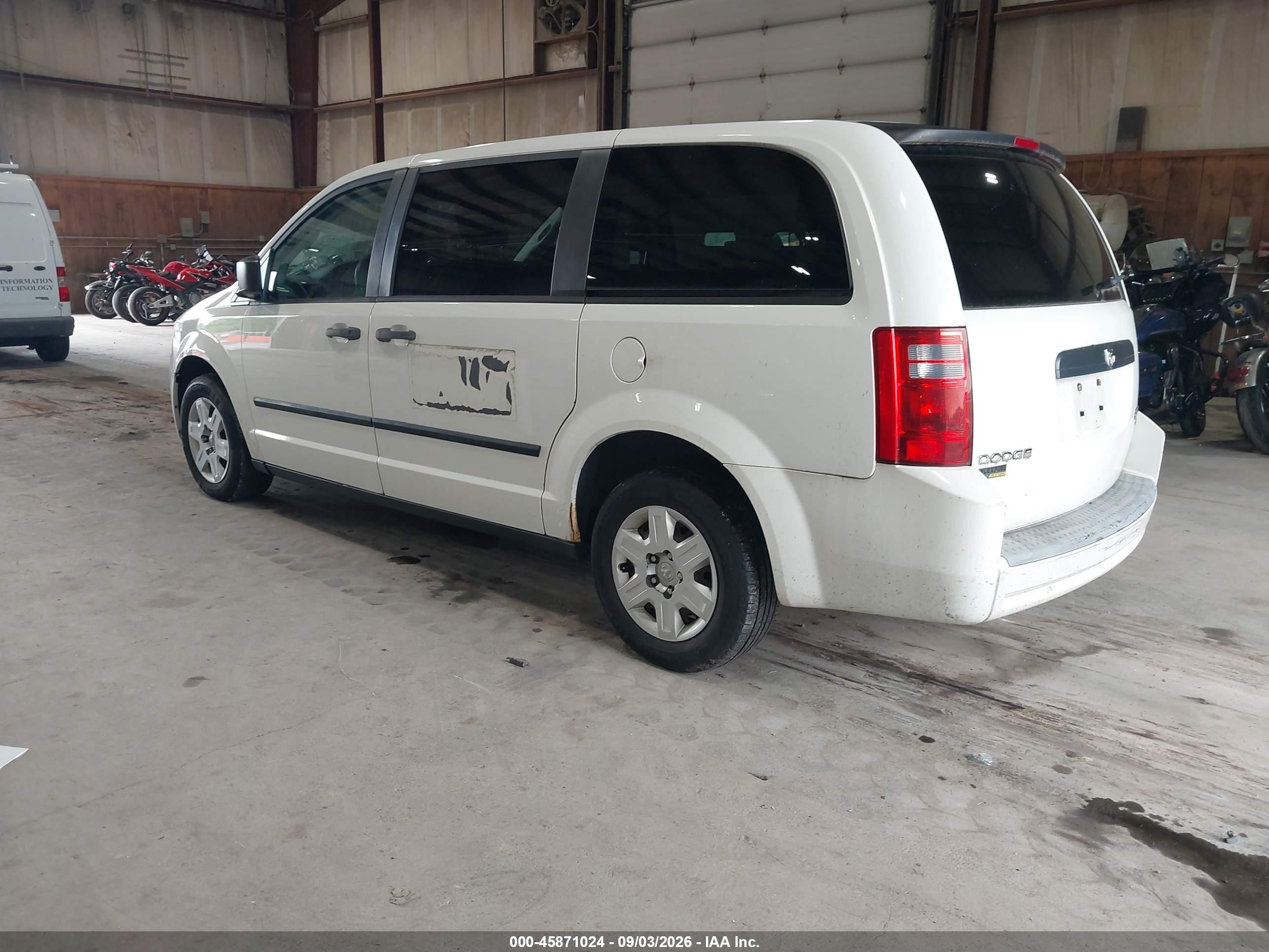 2009 Dodge Grand Caravan Cv Белый vin: 2D4HN11E89R609671